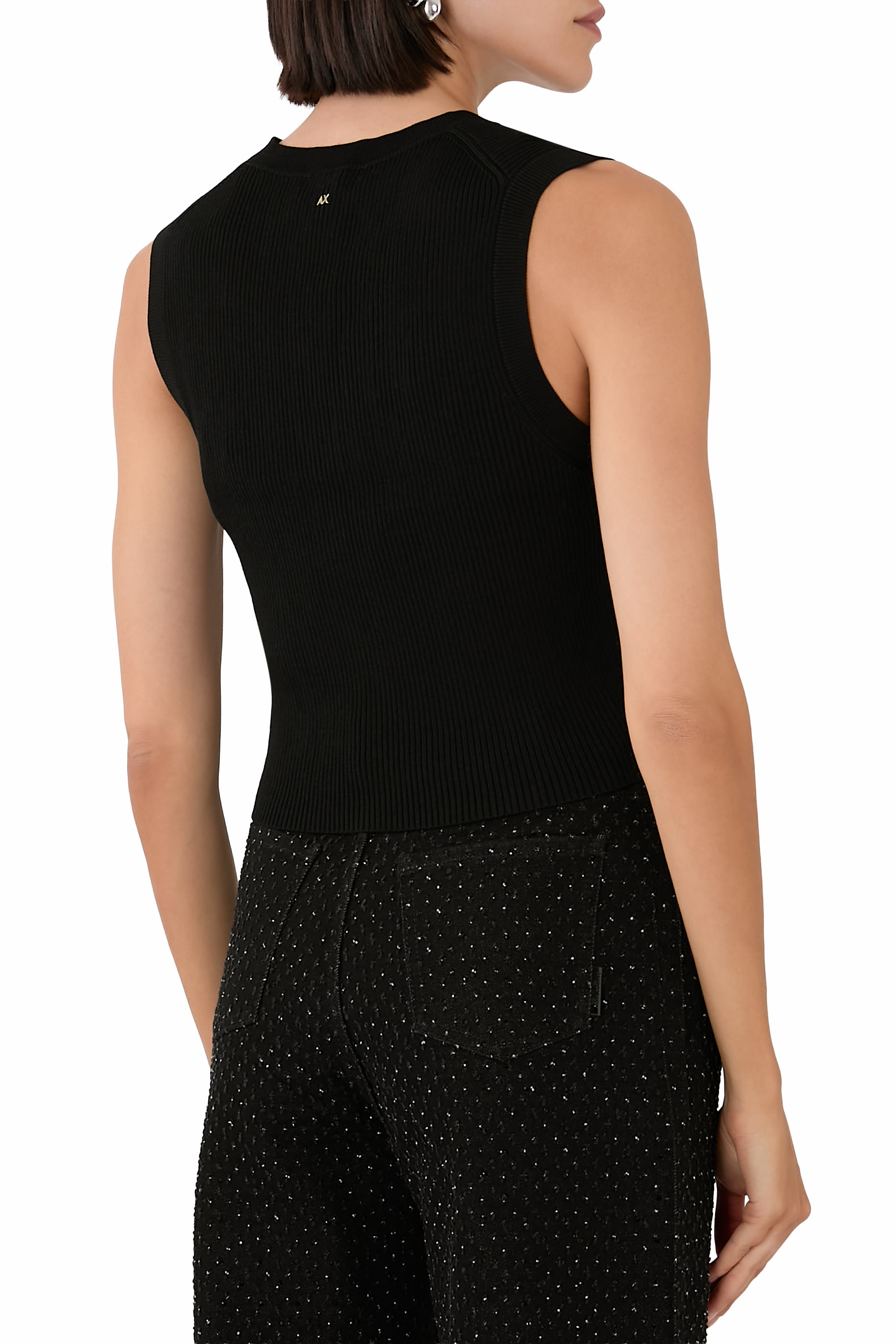 كارديغان سالين دي جيرو بلا أكمام بياقة على شكل حرف V