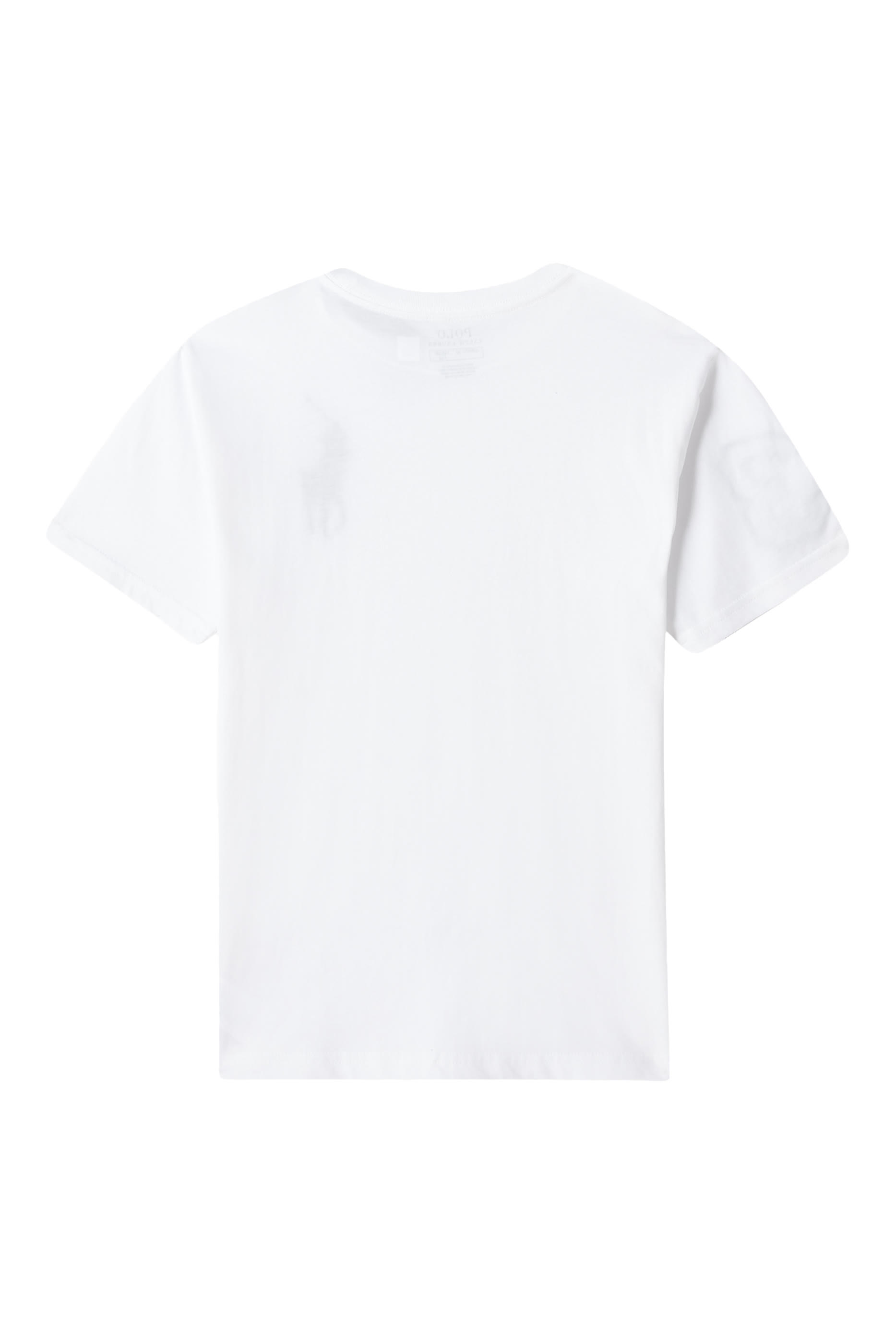 تيشيرت بأكمام قصيرة وشعار الماركة للأطفال