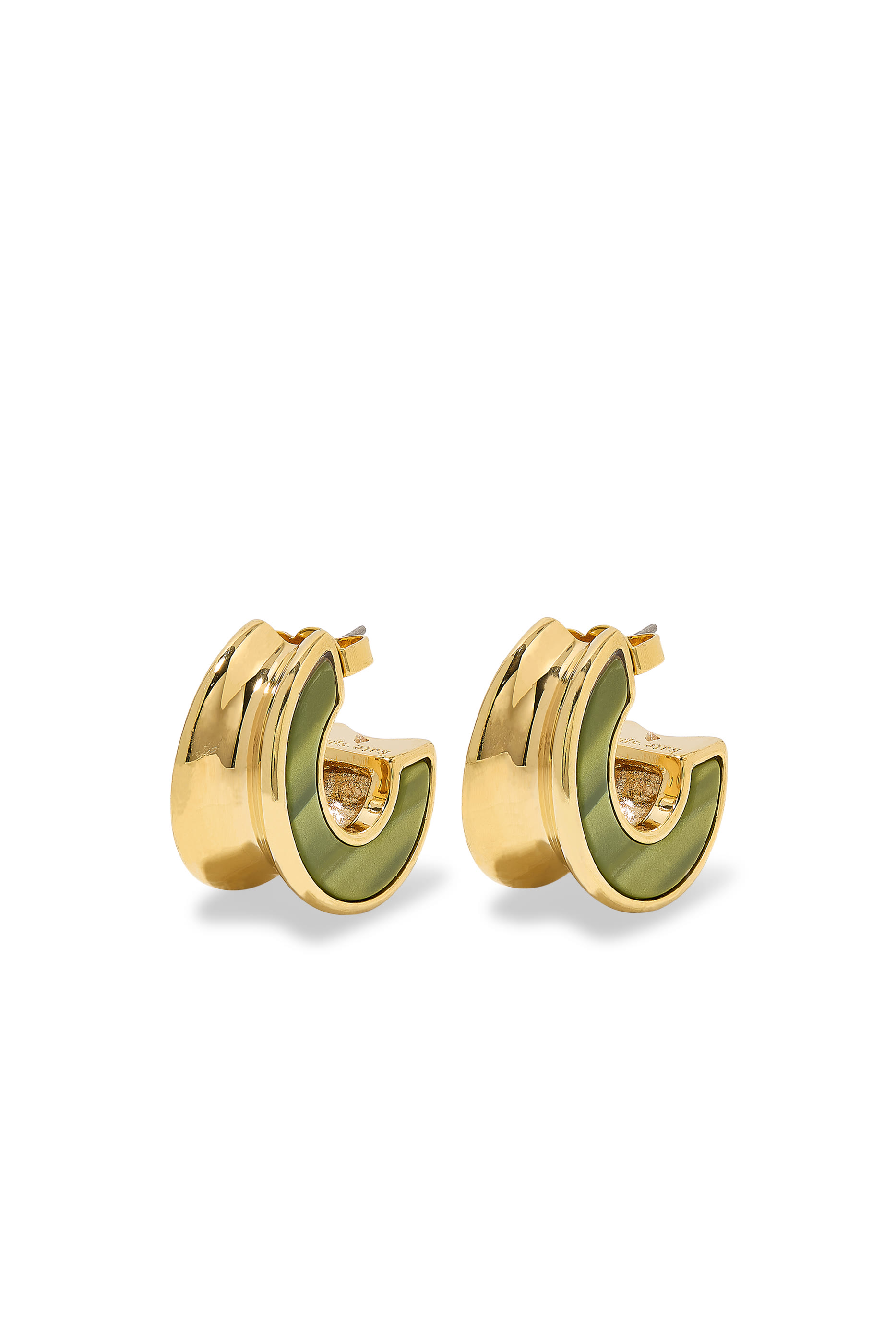 أقراط بولد دائرية صغيرة