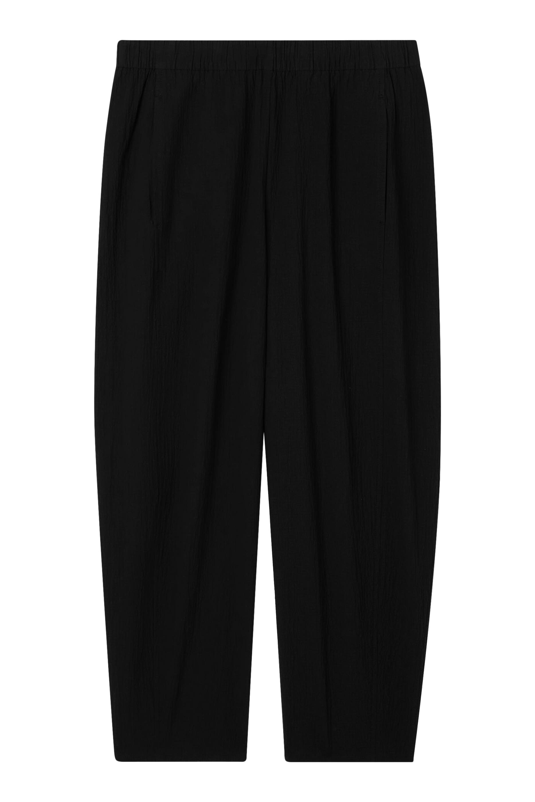 بنطال بقصة واسعة وحياكة مزدوجة قطن عضوي