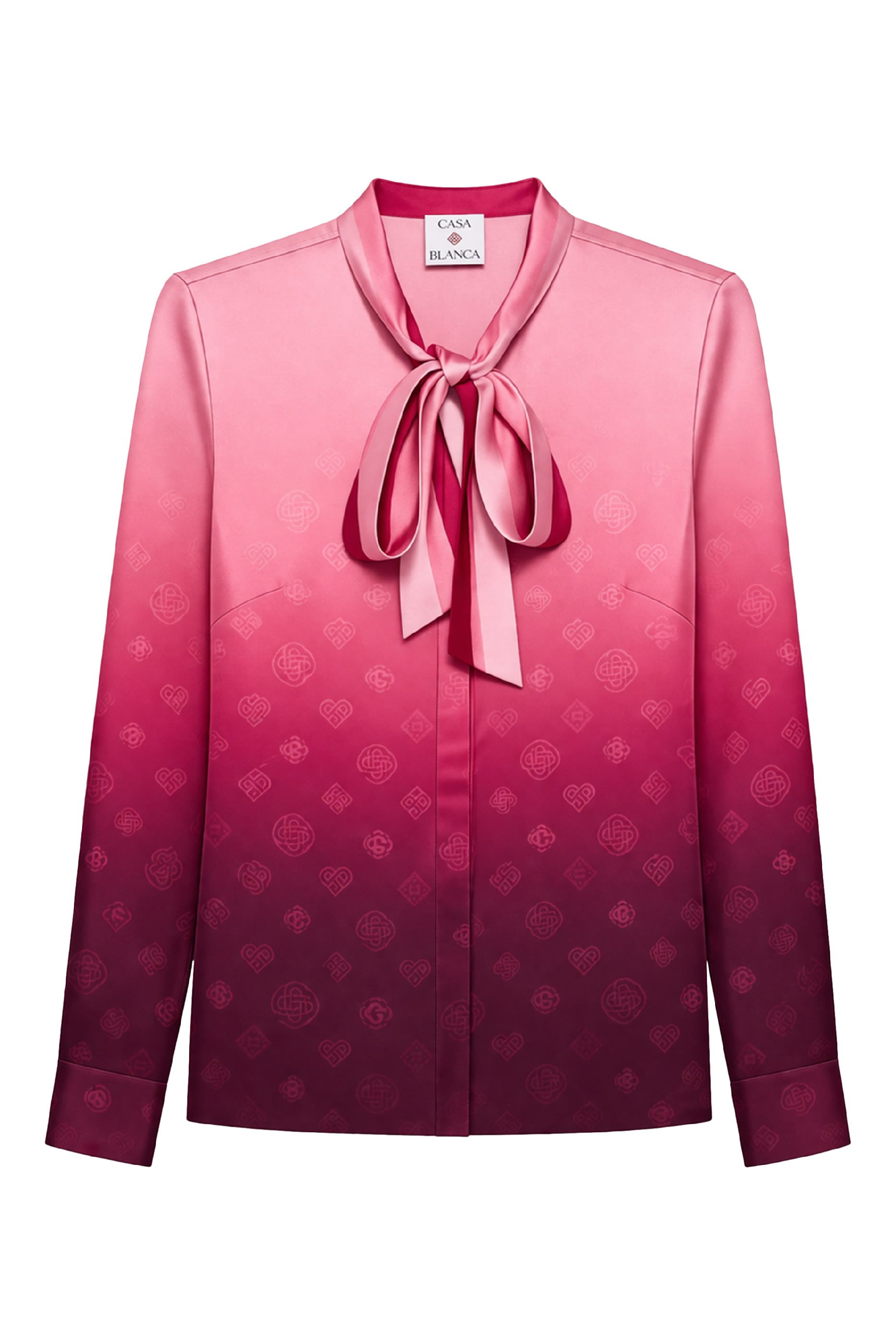 قميص بنمط بلوزة بوشاح