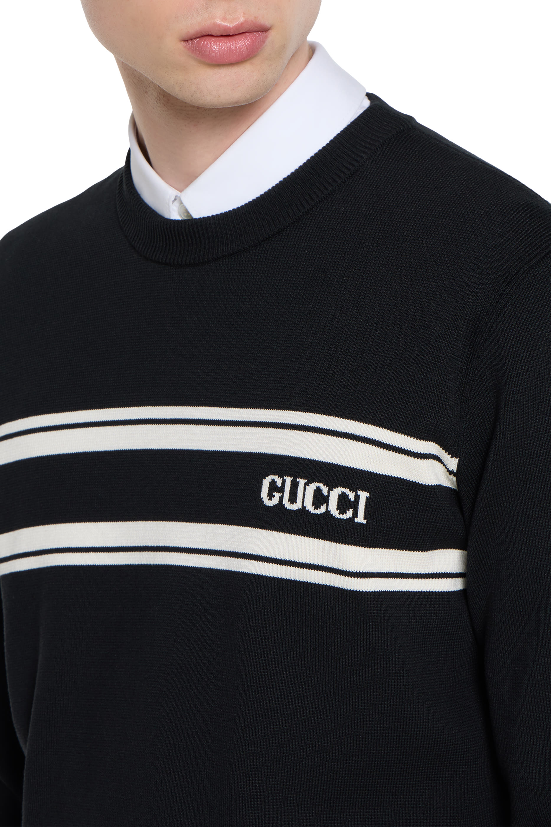 كنزة بحياكة إنتارسيا حرير قطن