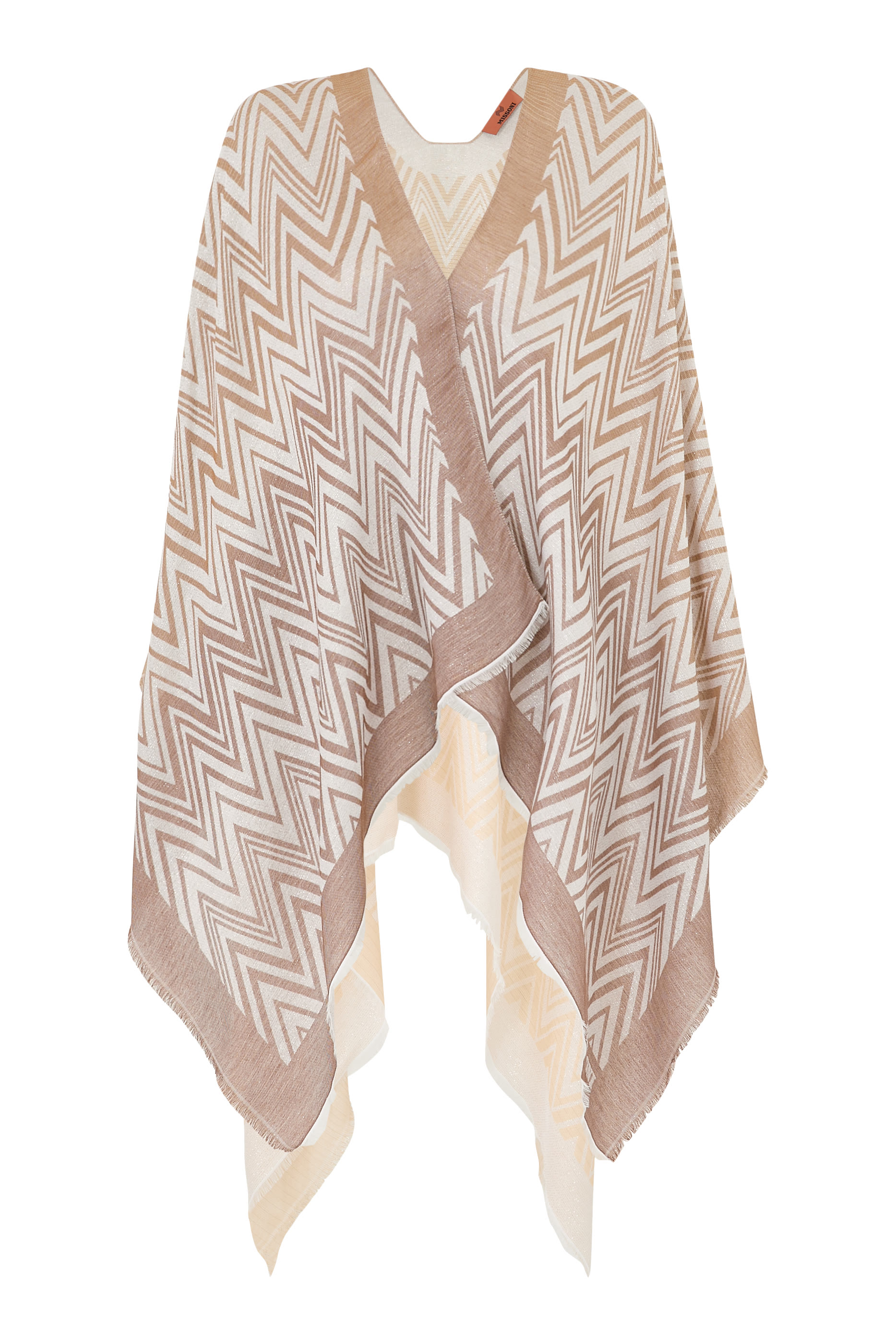 وشاح بنقشة خطوط متعرجة