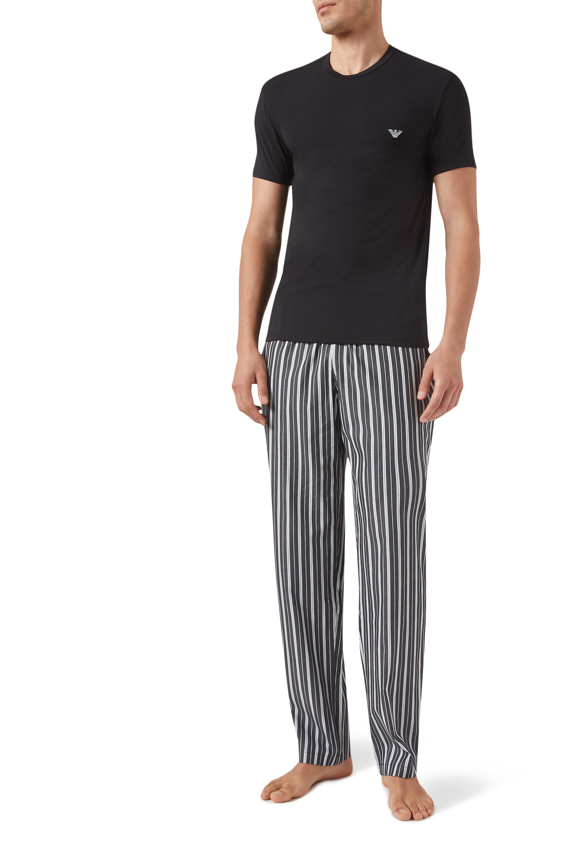 تيشيرت بشعار الماركة قطن