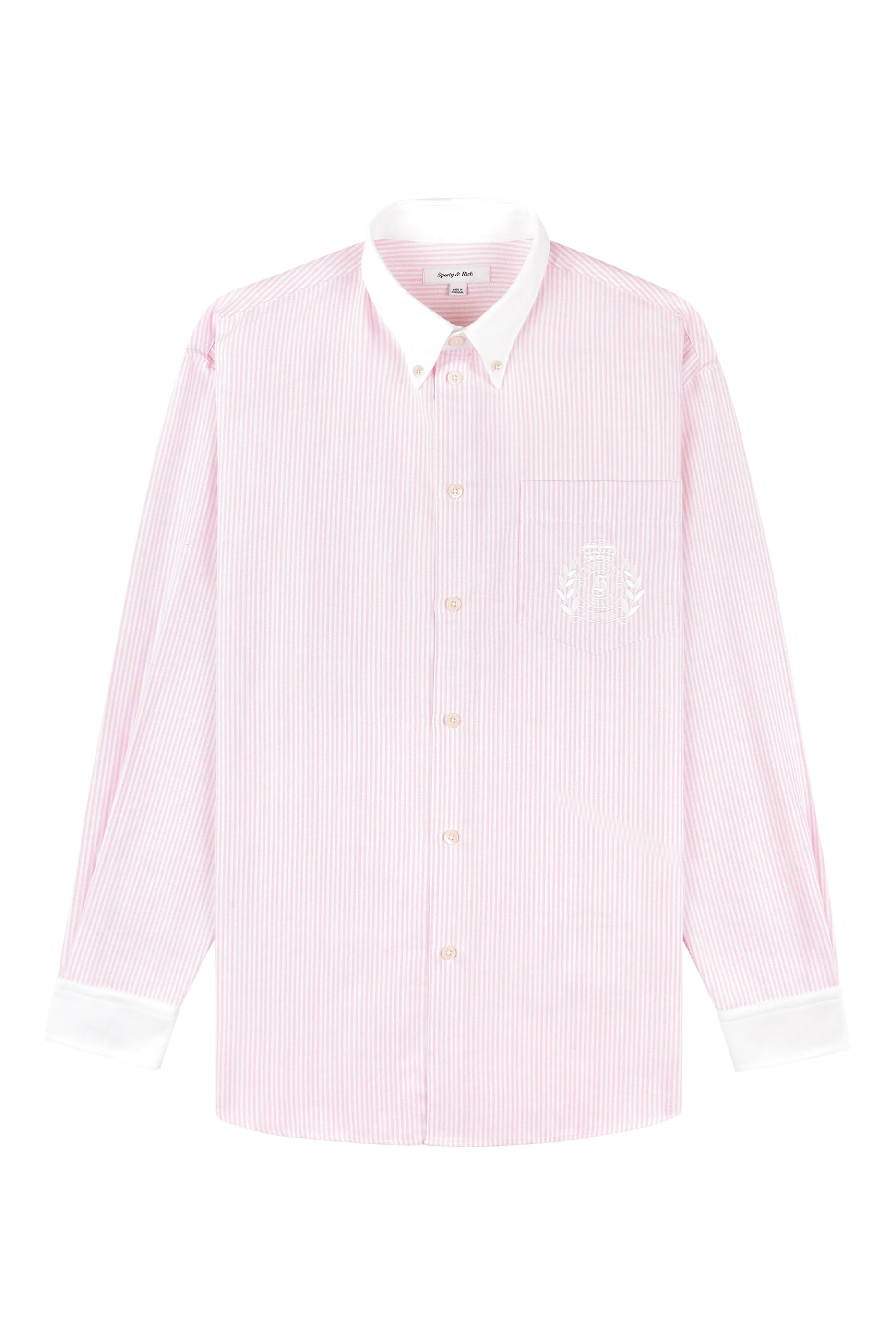 قميص بقصة فضفاضة وشعار ايتش اند دبليو قطن أوكسفورد