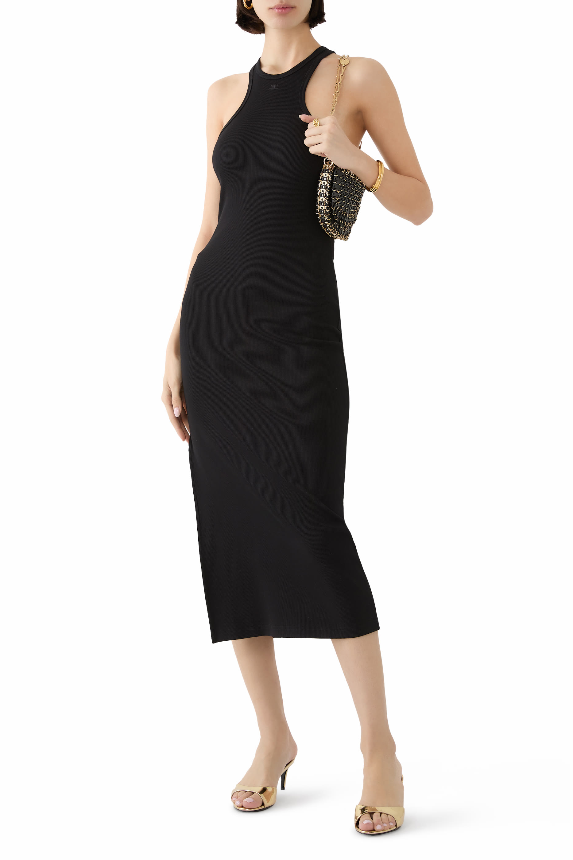 فستان ناينتيز سكوبا مضلع