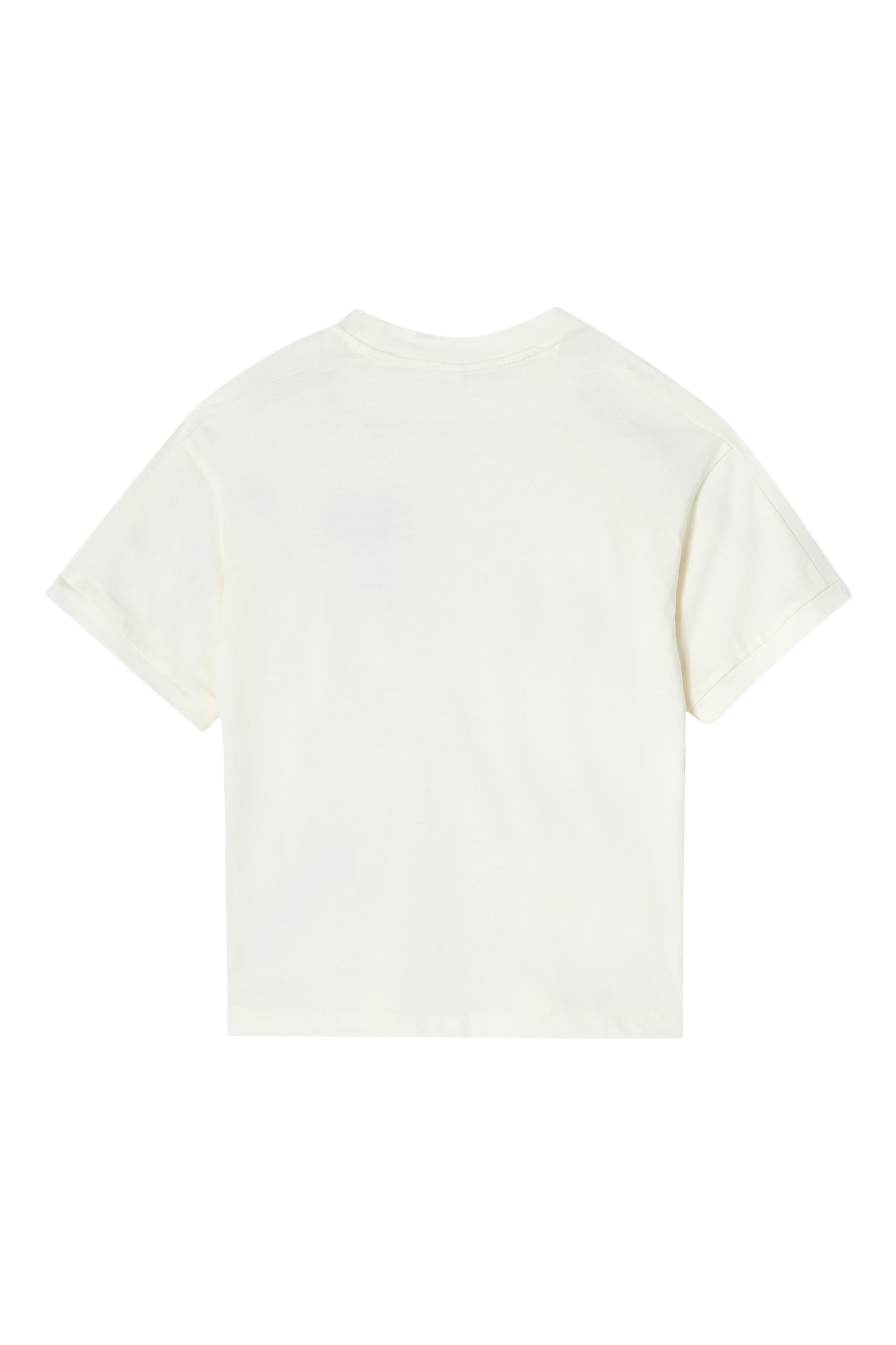 تيشيرت بشريط شعار الماركة للأطفال