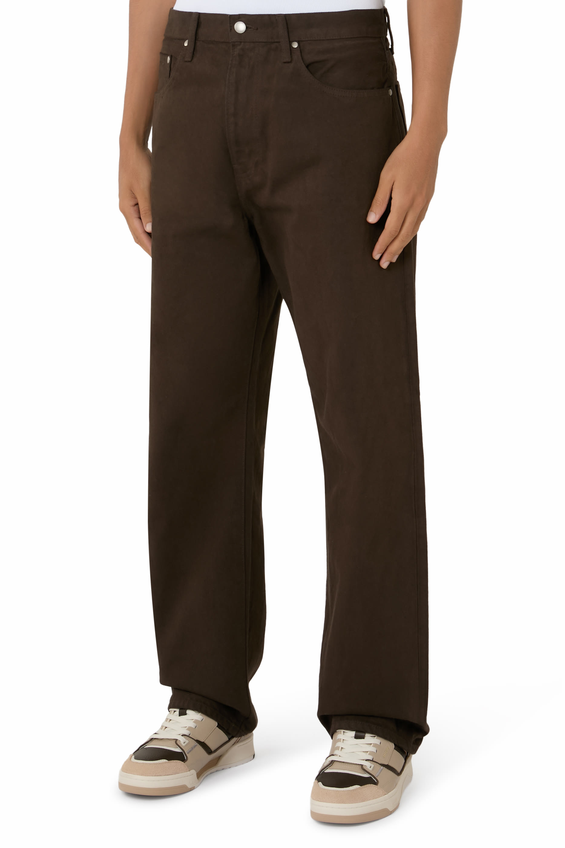 بنطال جينز بقصة مستقيمة دنيم