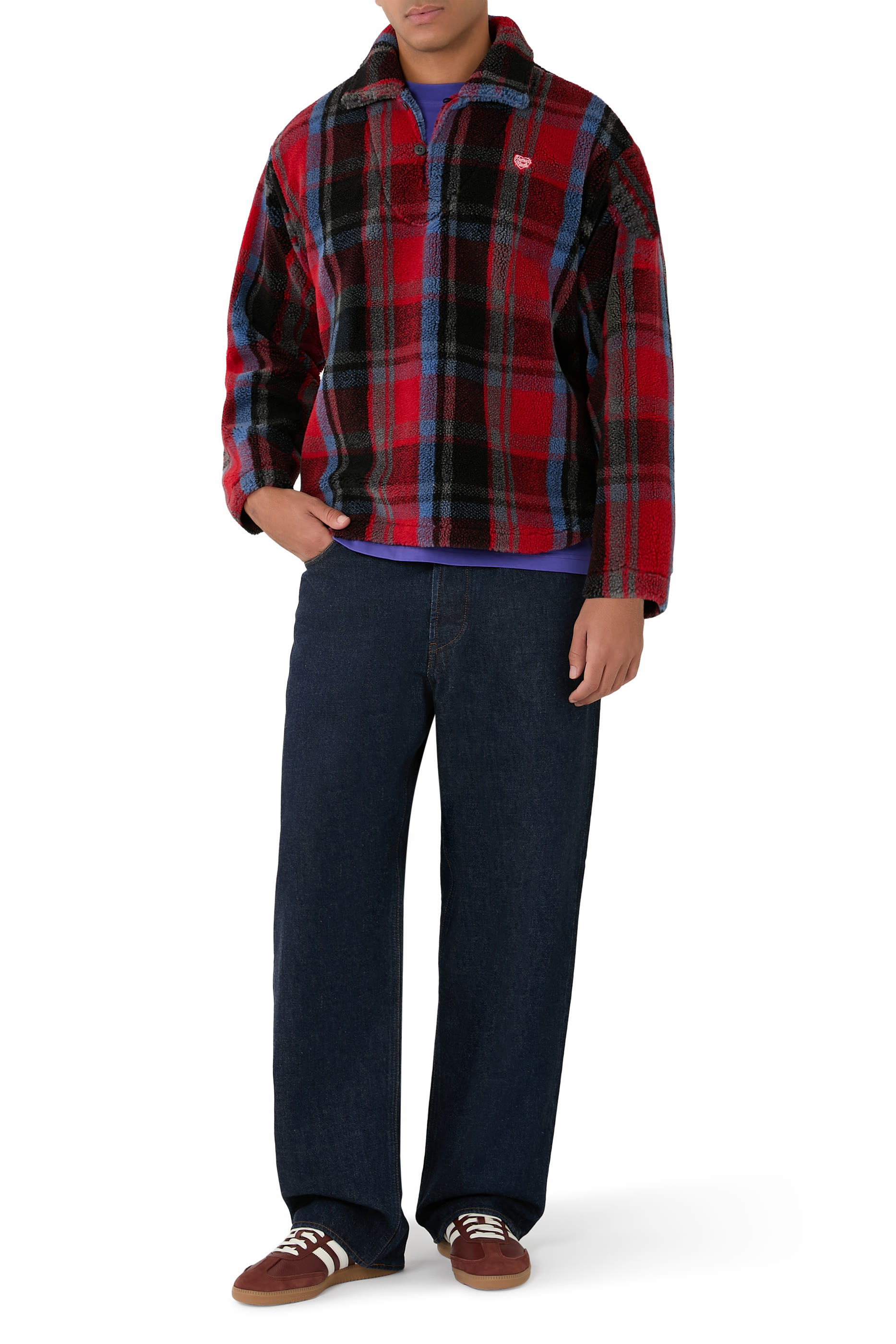 سترة برقعة قلب بشعار الماركة