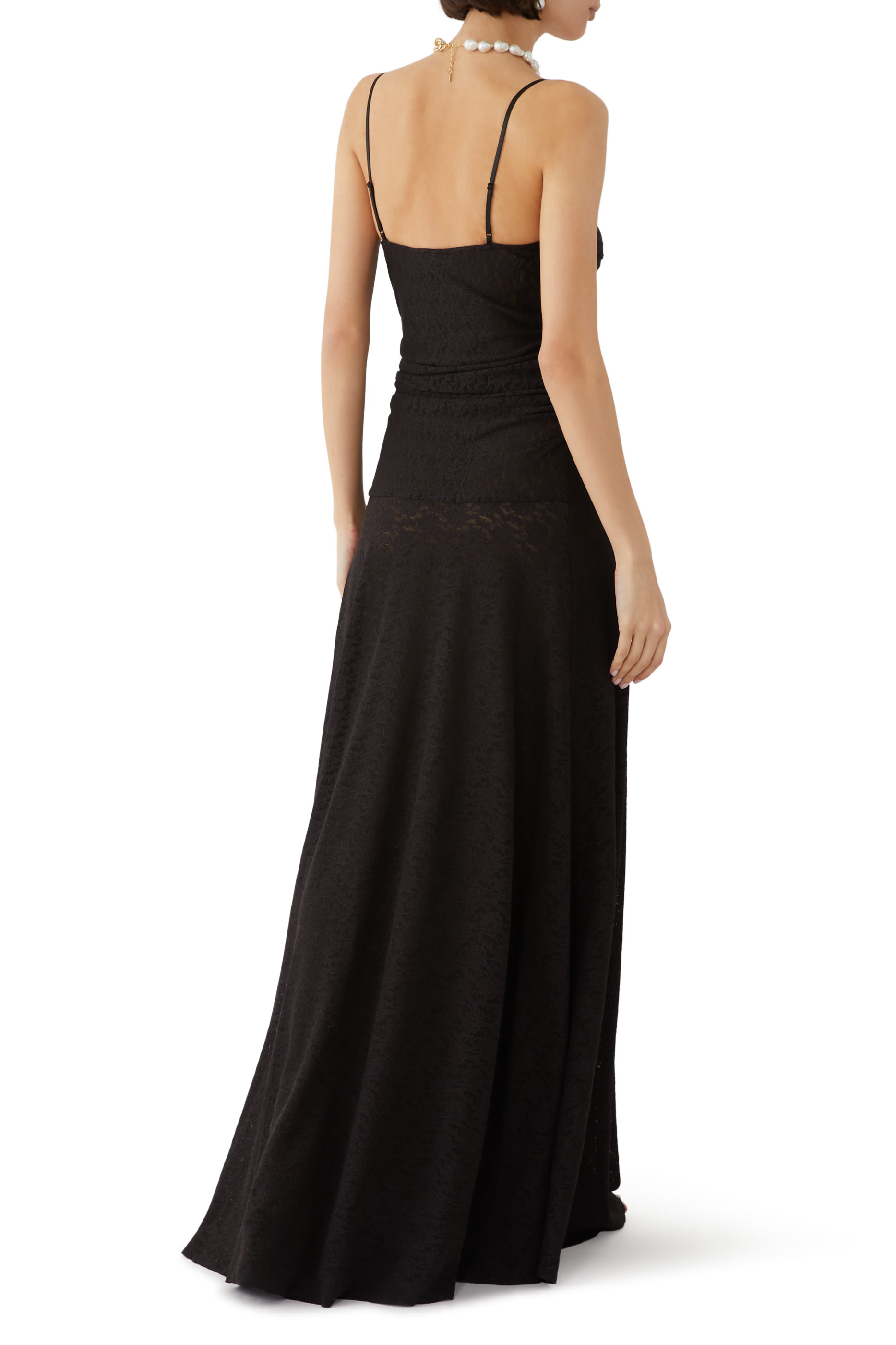 فستان كاميل طويل دانتيل