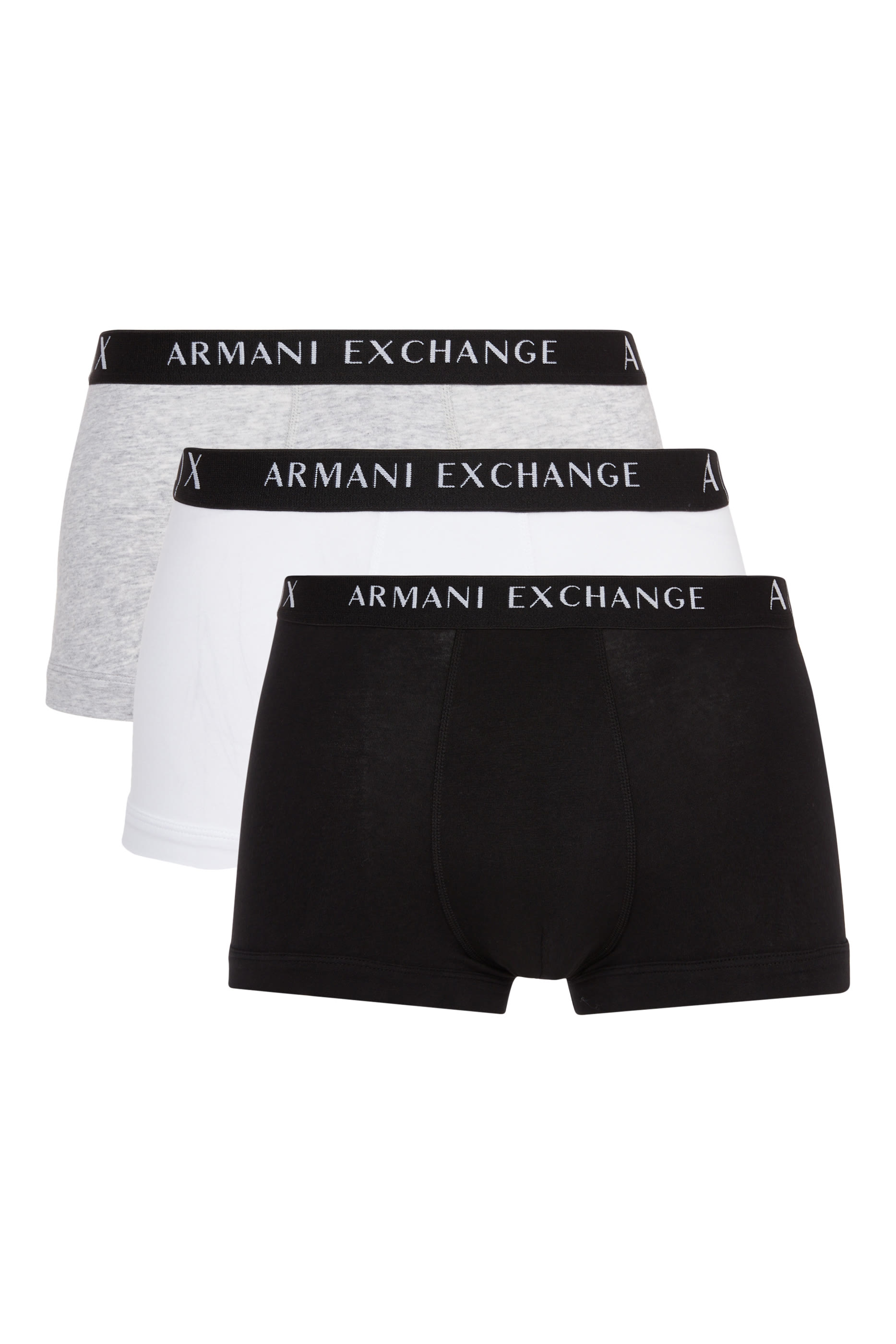 طقم بوكسرات قطن بشعار الماركة، 3 قطع