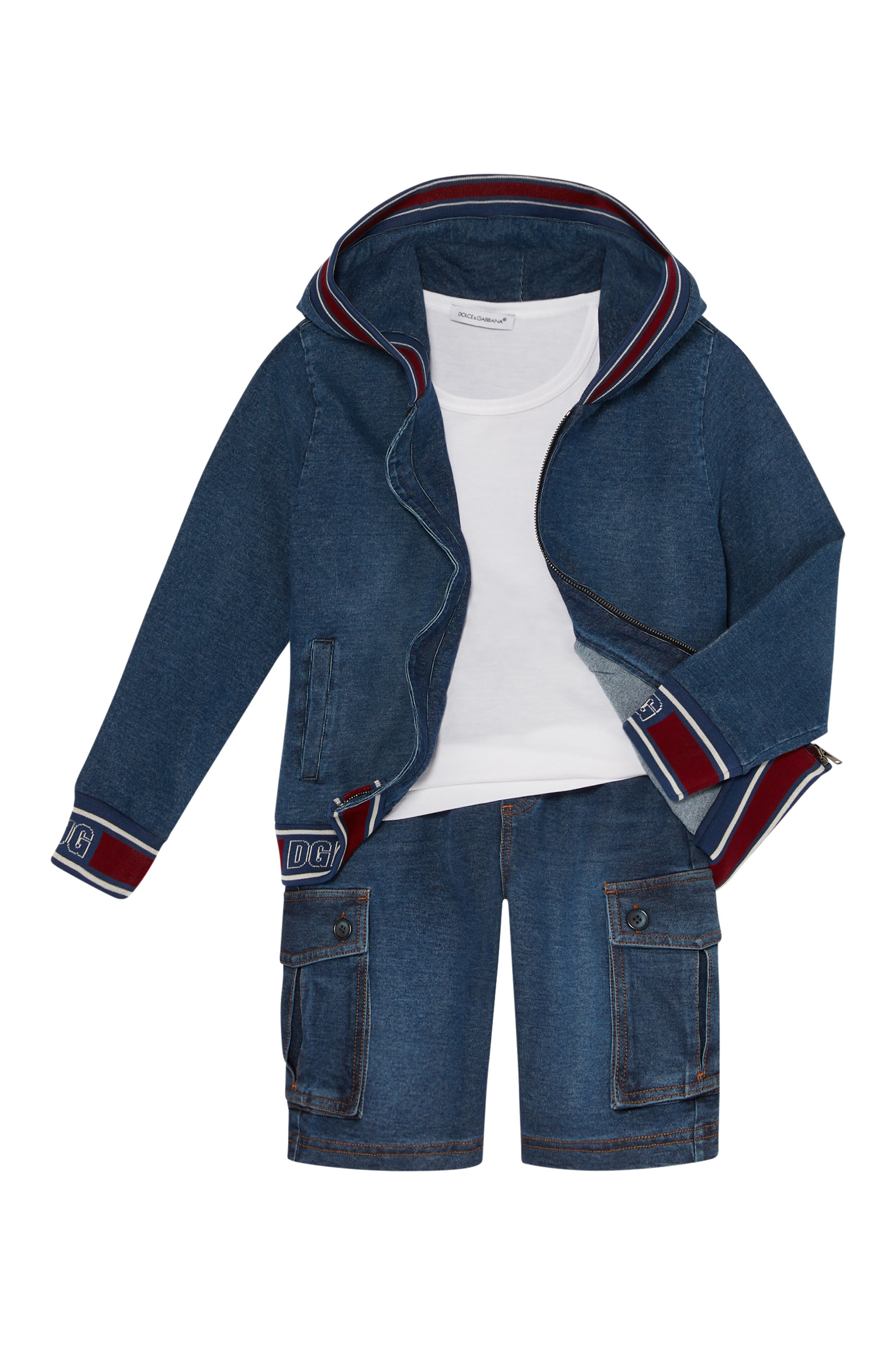 تيشيرت جرسيه للأطفال بشعار الماركة