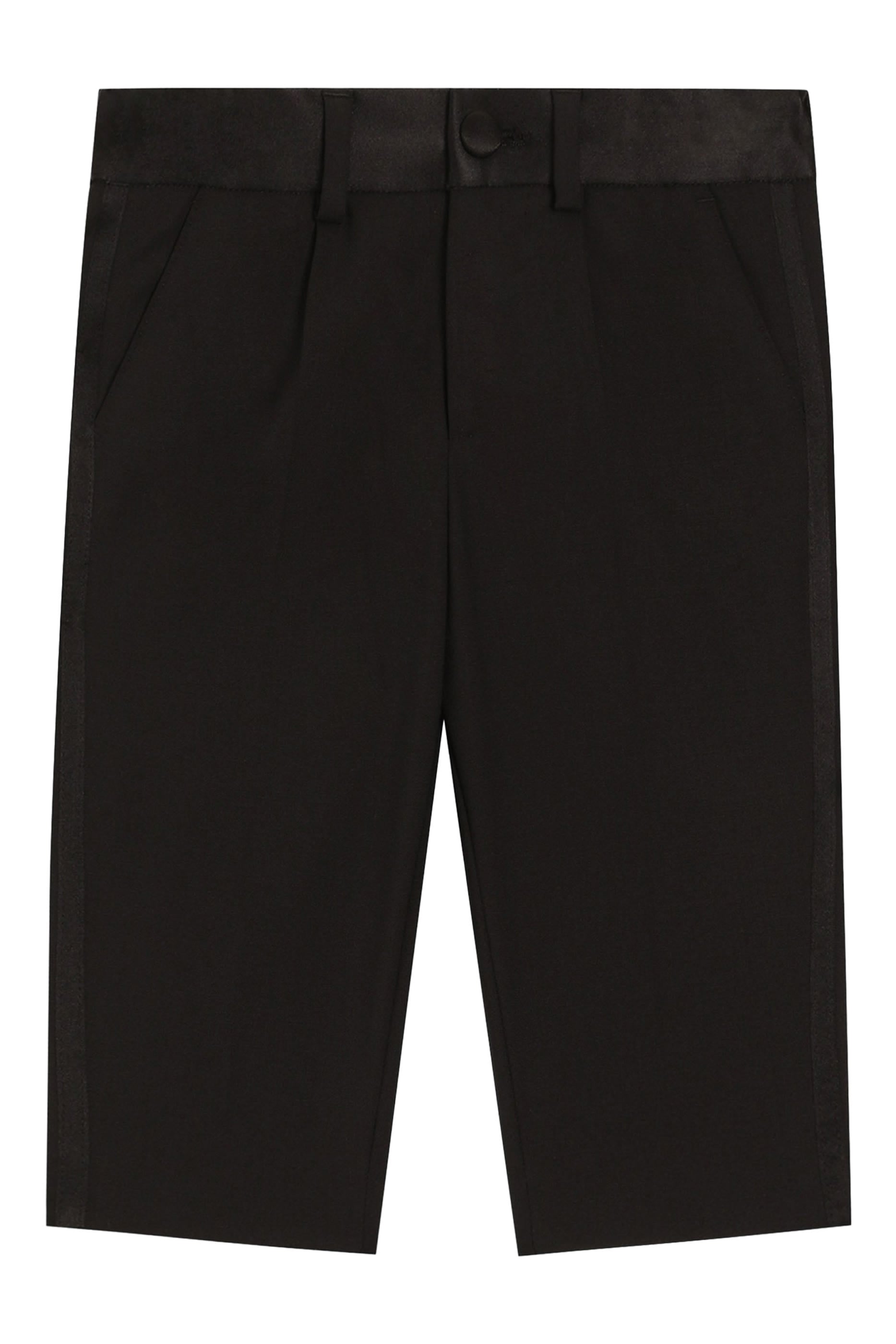 Kids Single-Breasted Suit and Tuxedo Trousers Set