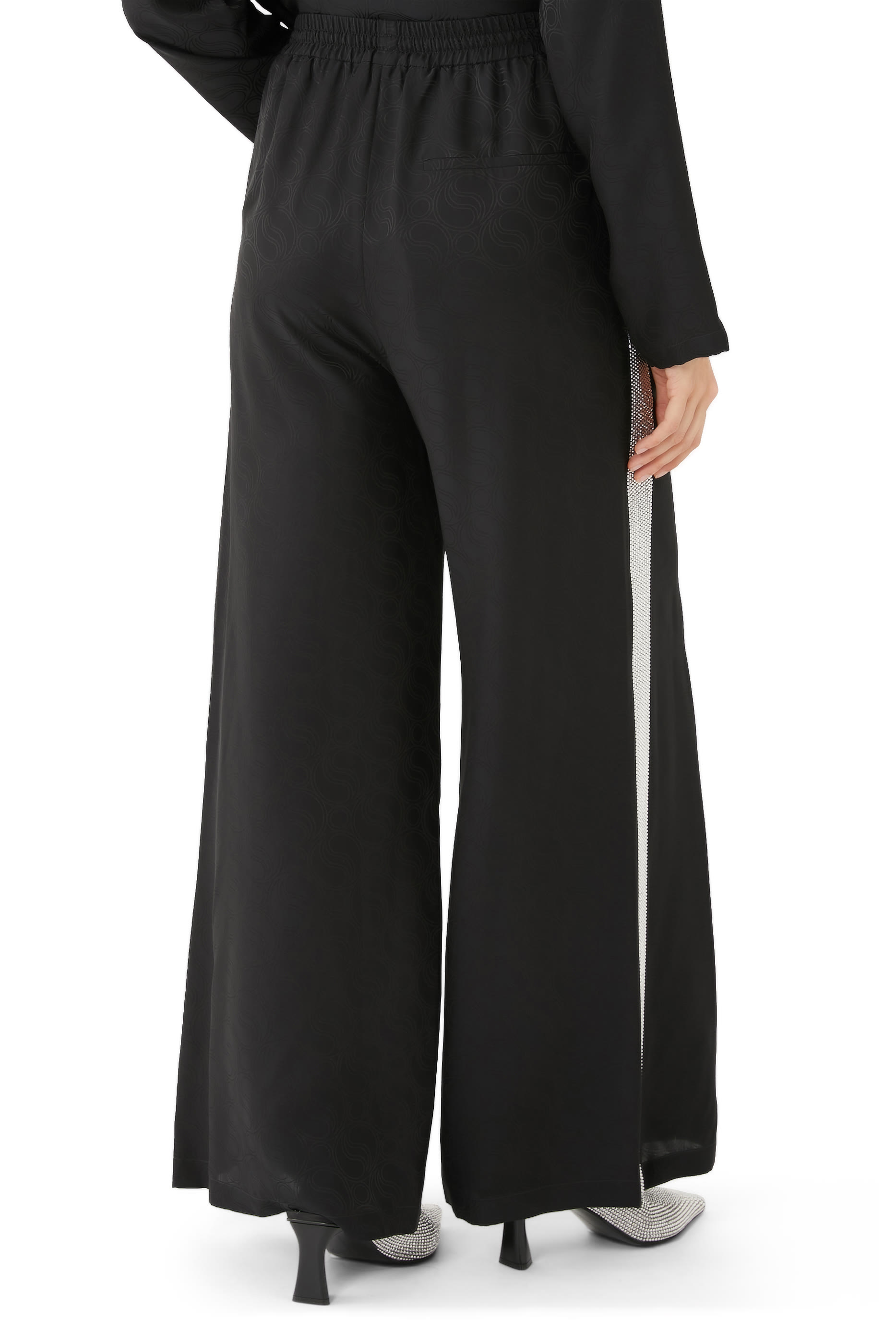 بنطال بيجامة بنقشة على شكل حرف S