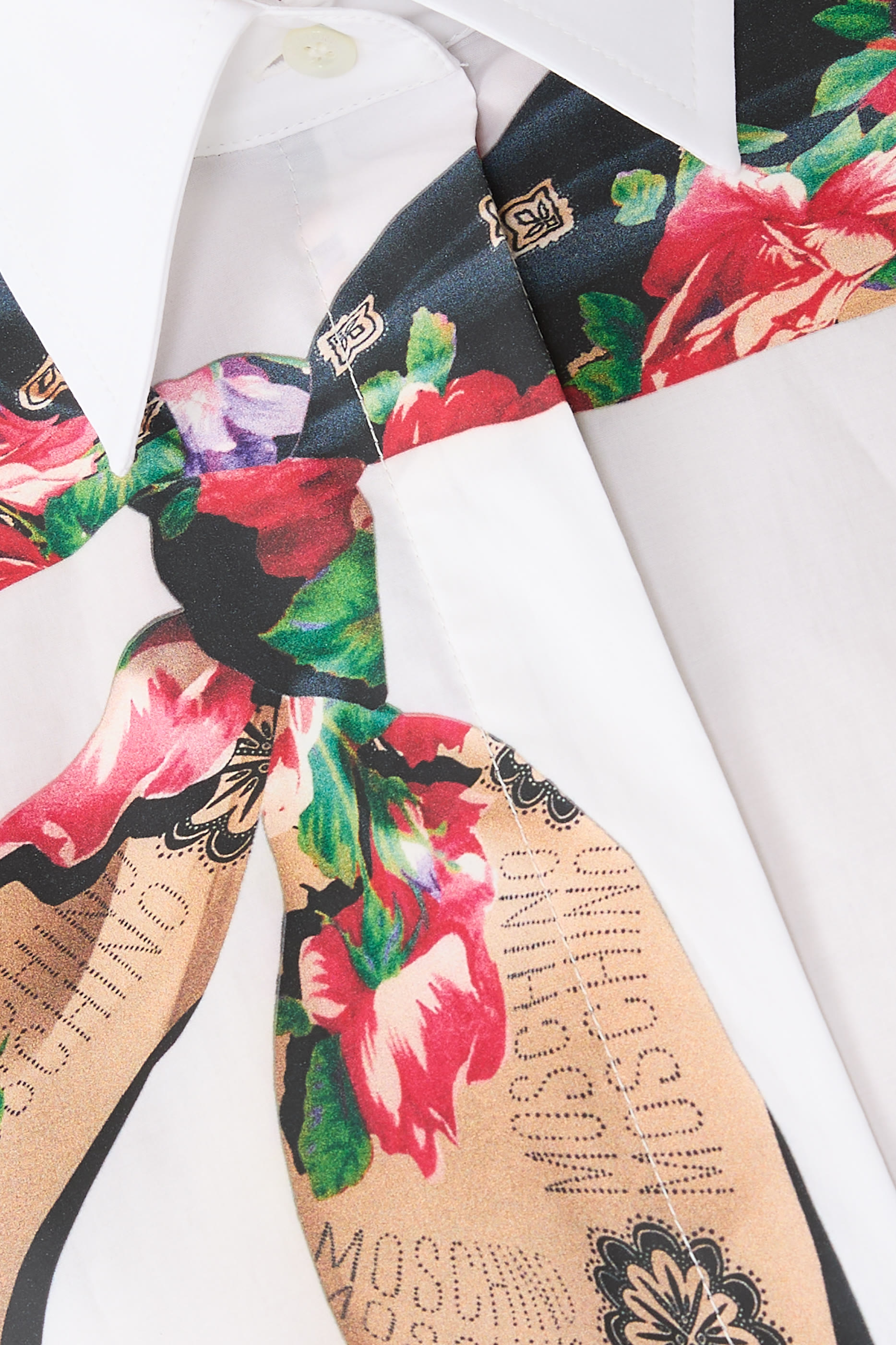 قميص بطبعة وشاح قطن