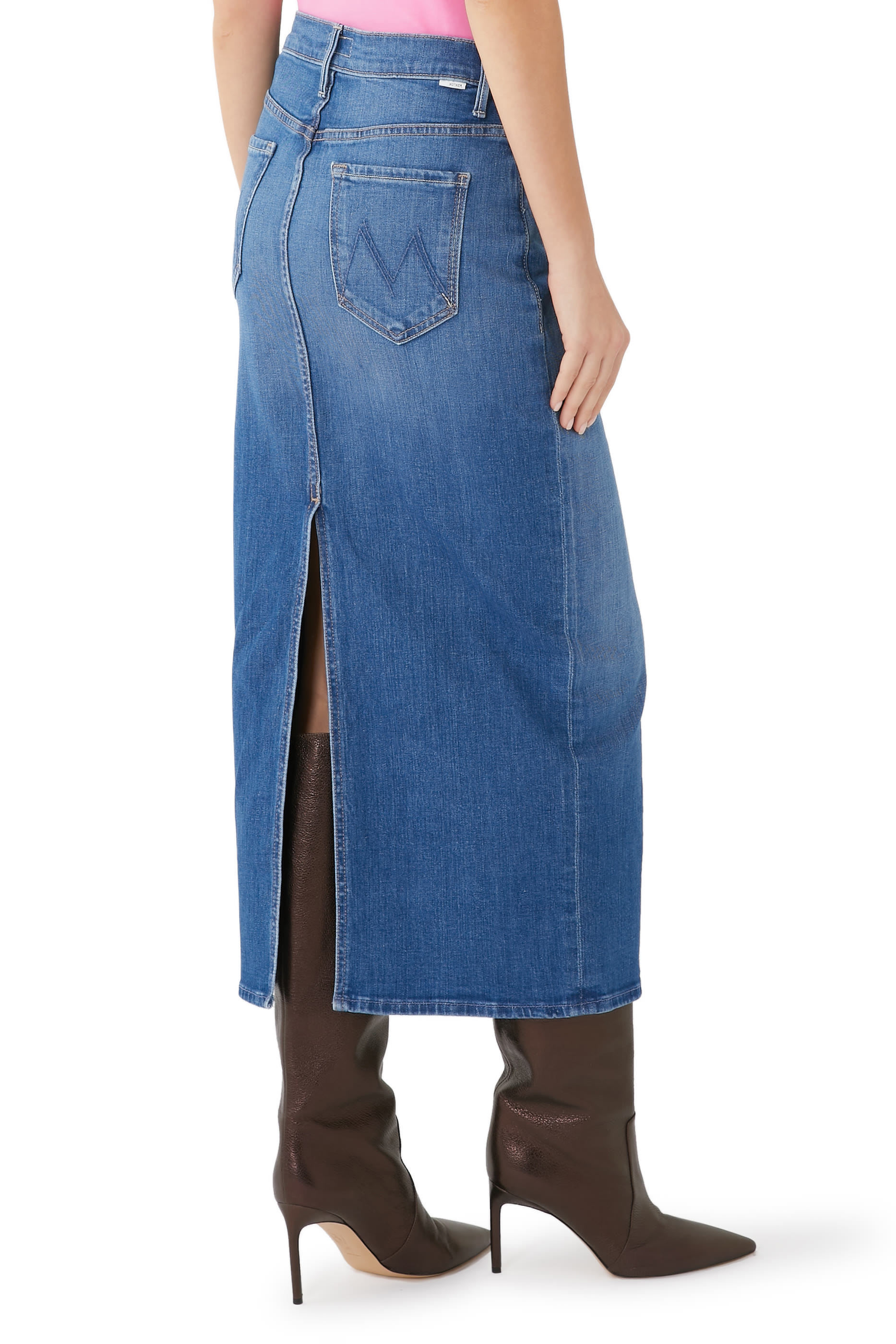 تنورة بوشر بقصة مستقيمة