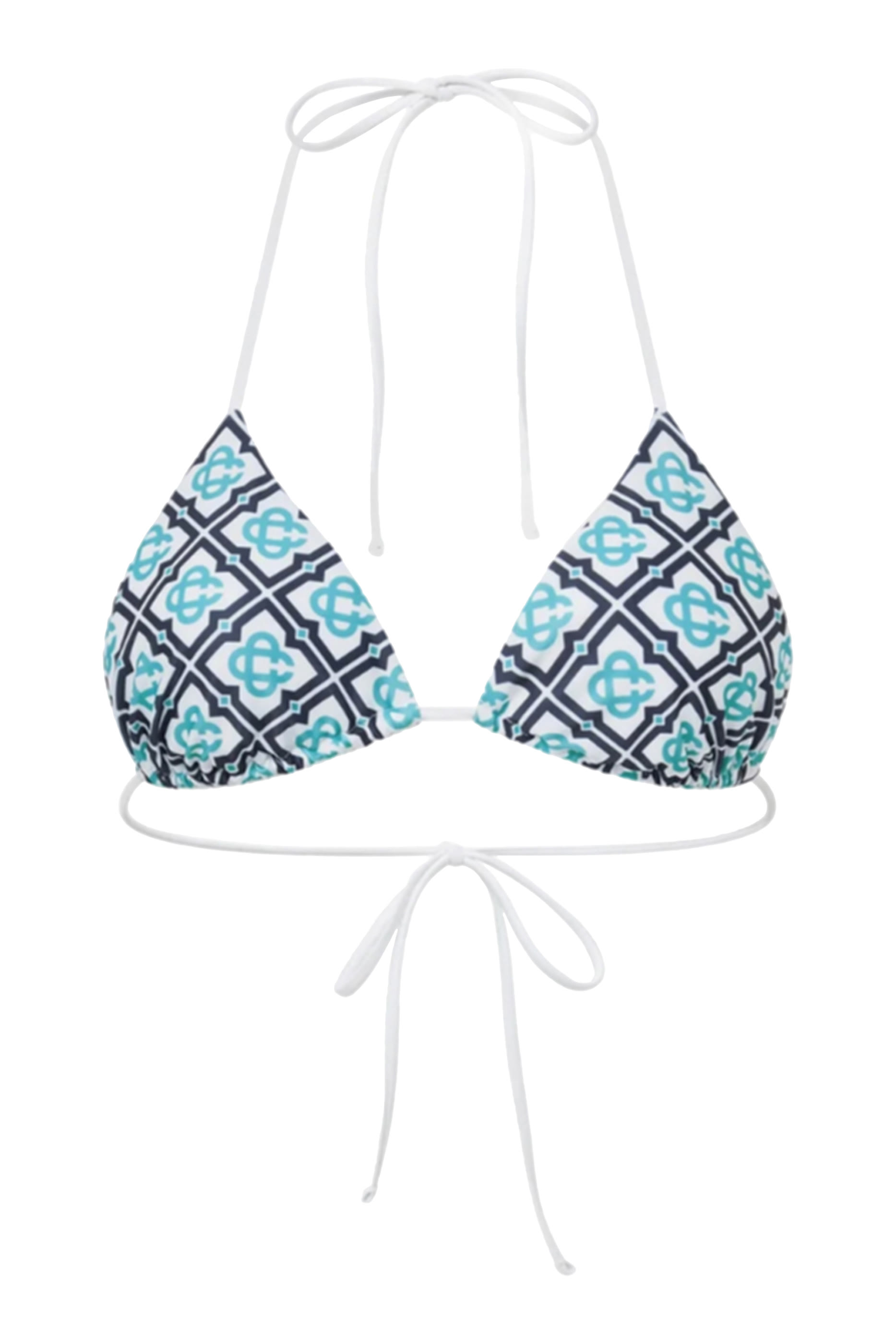 قطعة بيكيني علوية بحروف شعار الماركة