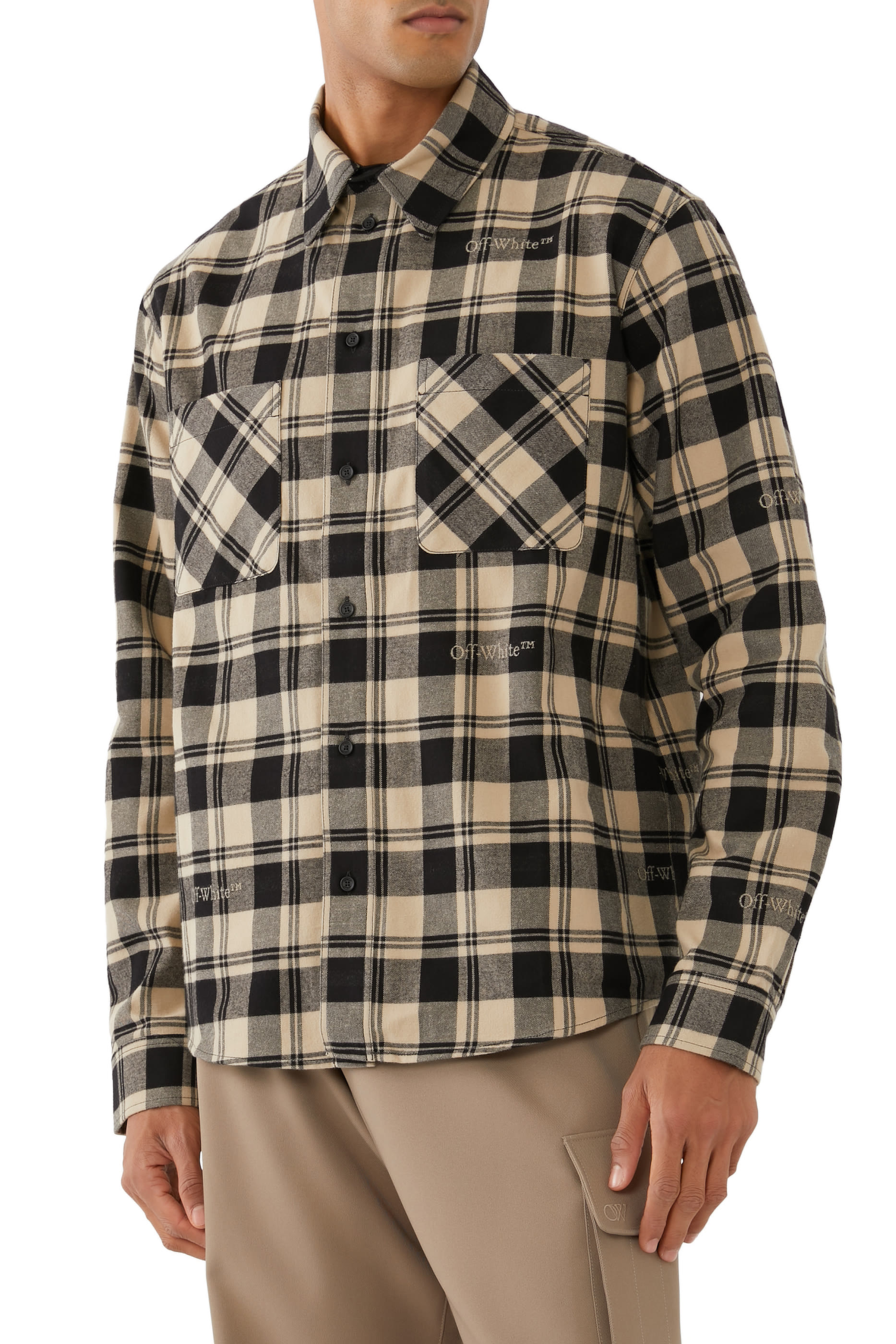 قميص فلانيل بنقشة مربعات