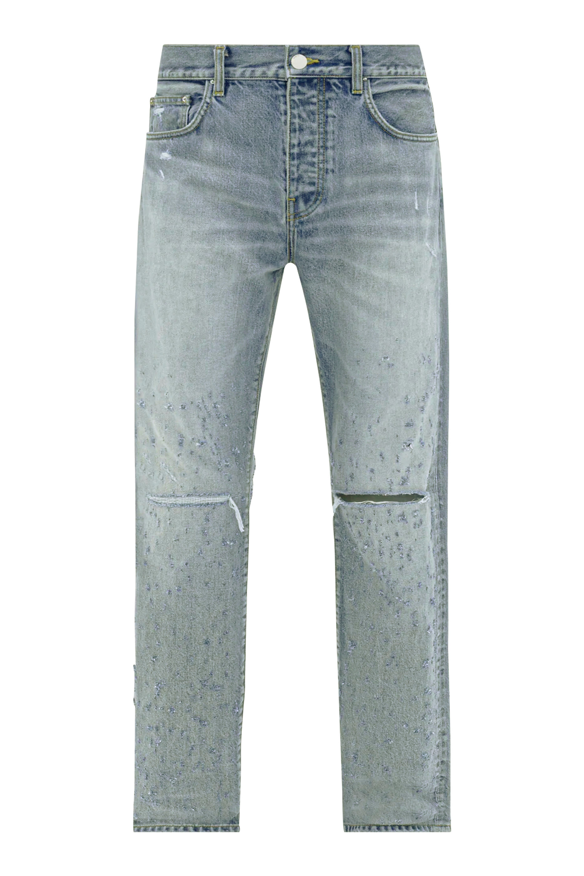 بنطال جينز شوت غان بقصة ساق مستقيمة