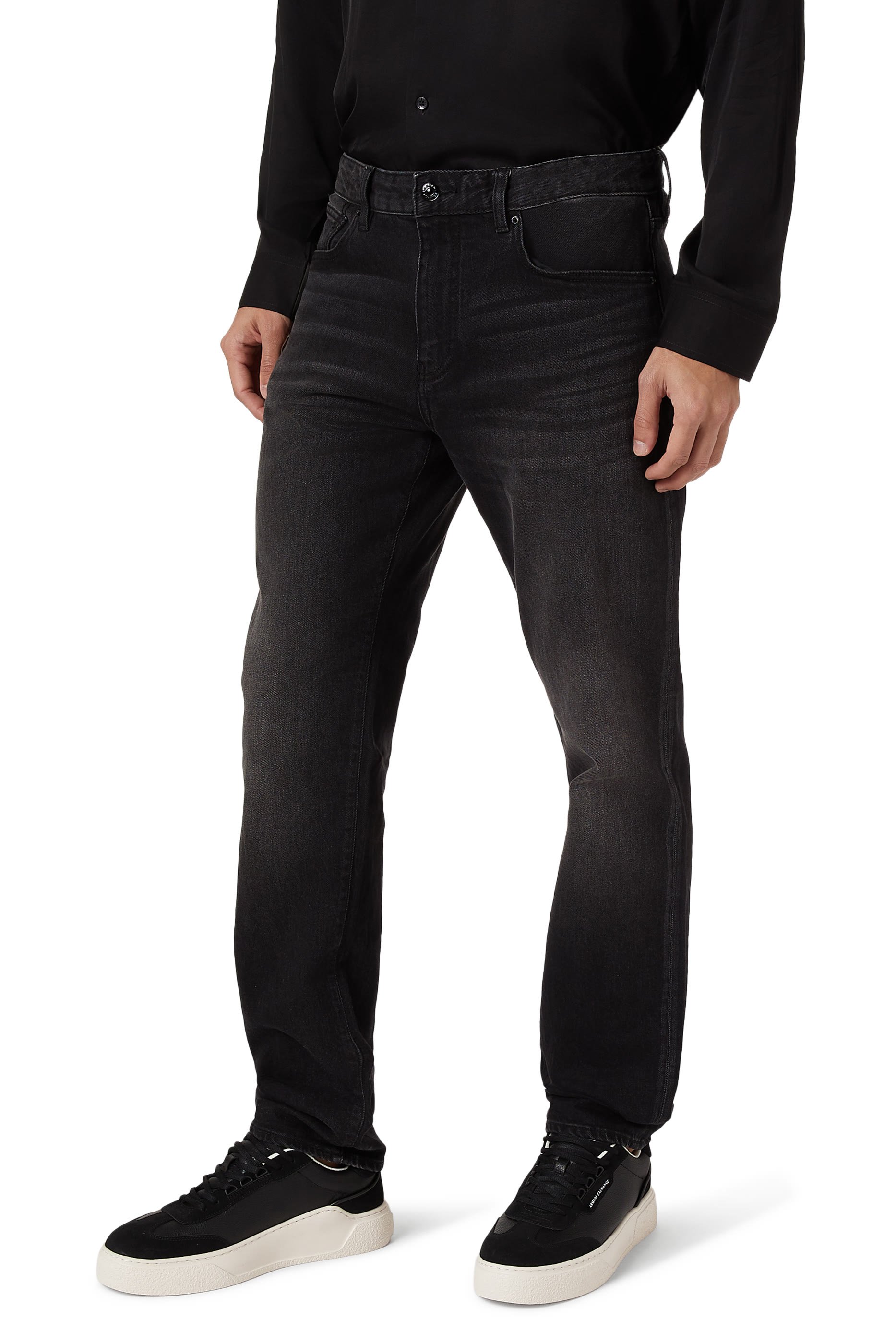 سنيكرز بشعار الماركة قماش معالج