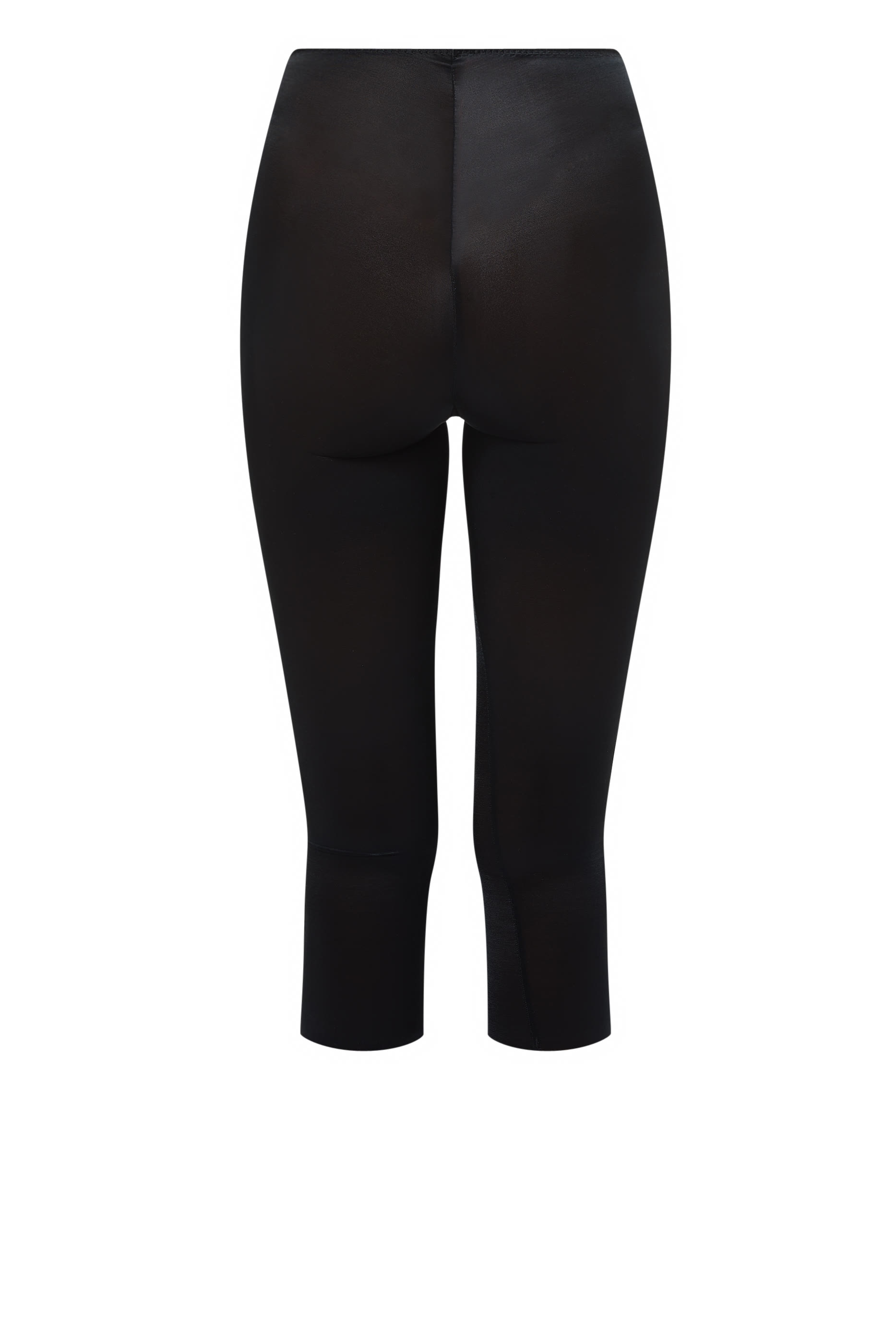 بنطال كابري شفاف بخصر مرتفع