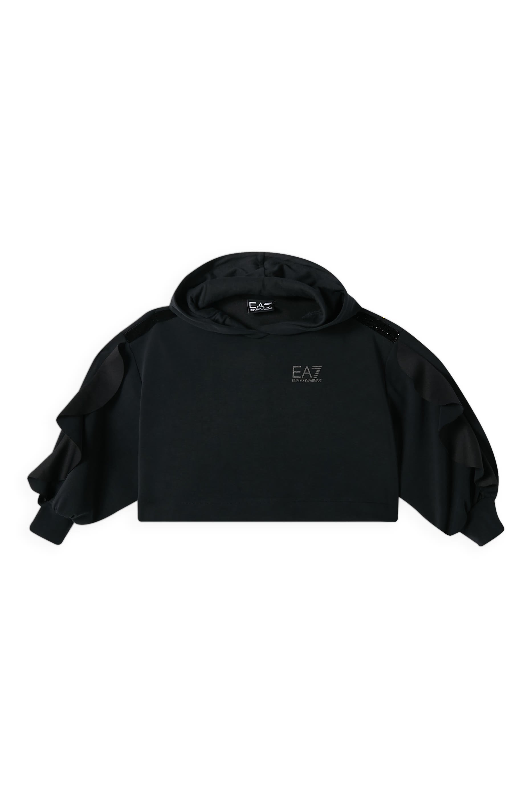 سويت شيرت قصير بغطاء رأس للأطفال