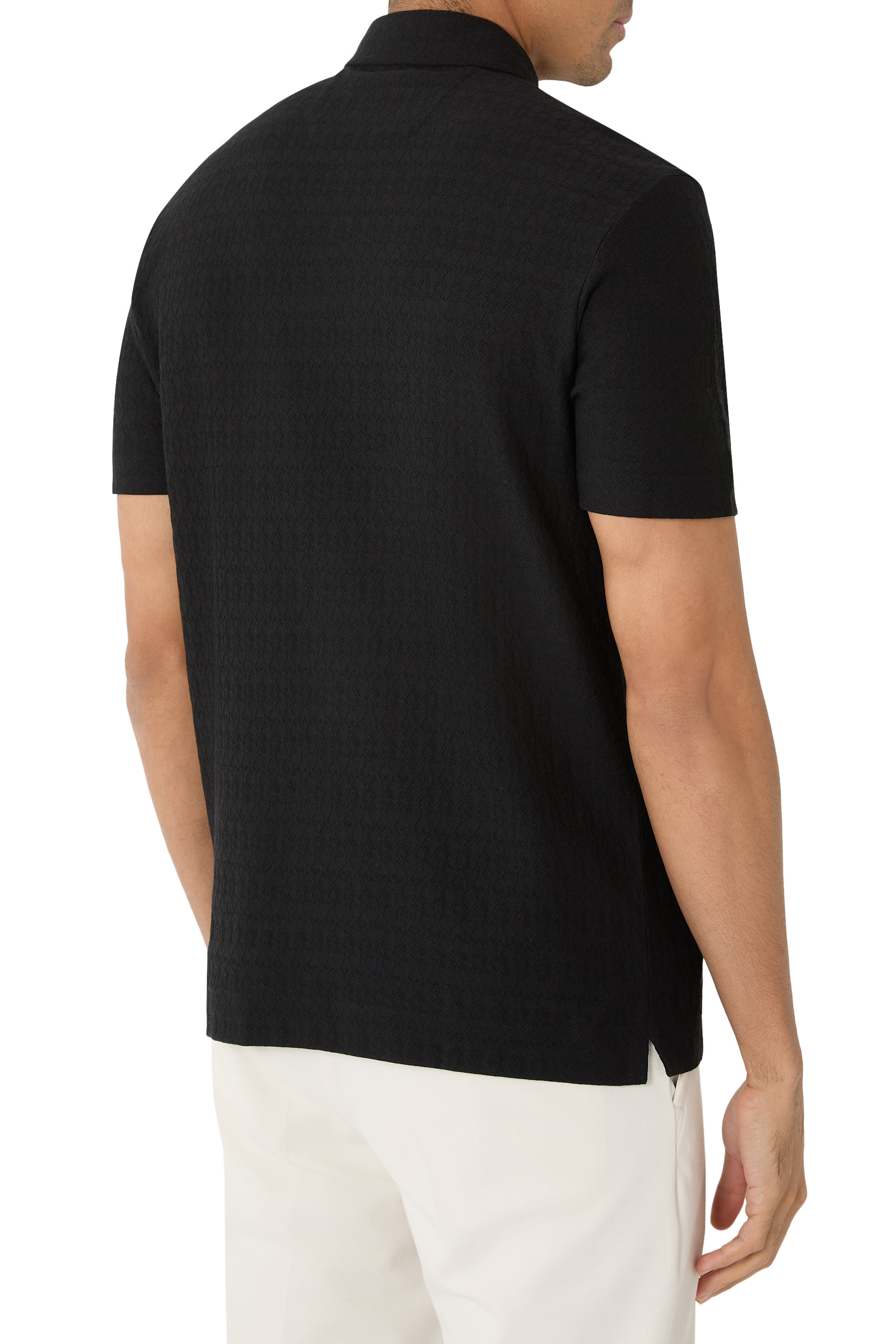 قميص بولو قطن وحرير x أستون مارتن