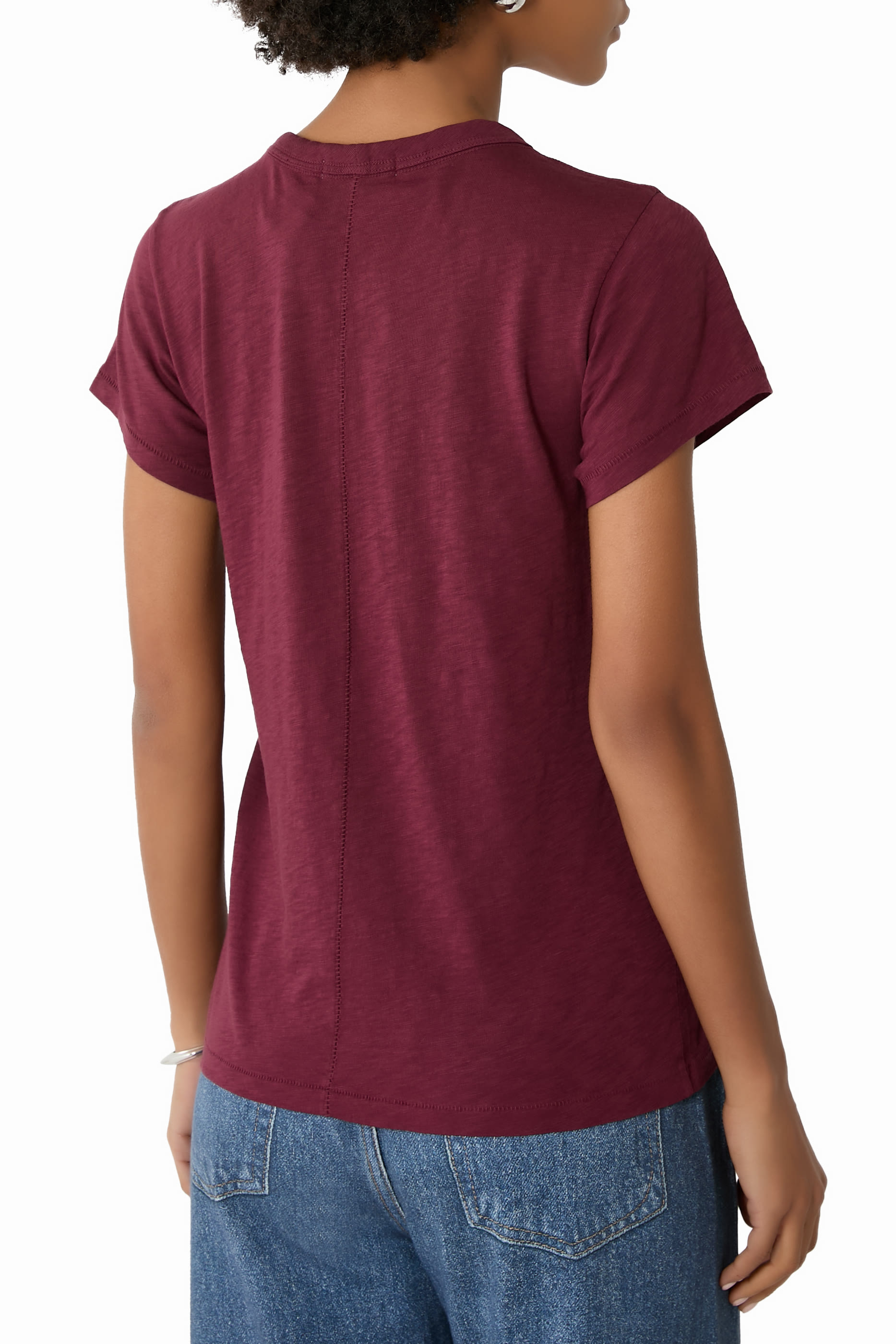 تيشيرت قماش بارز الملمس