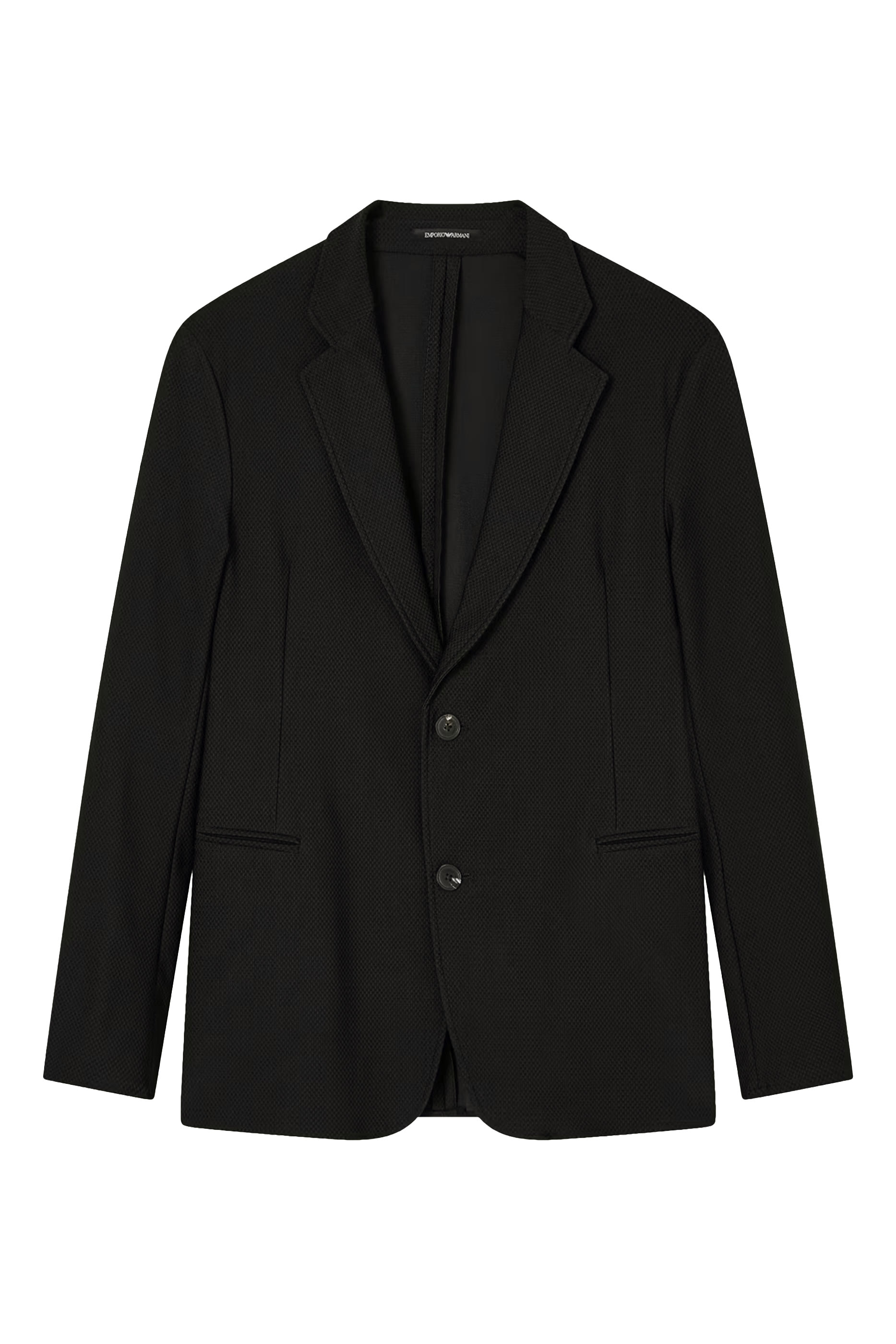 3D Micro-Textured Effect Single-Breasted Jacket