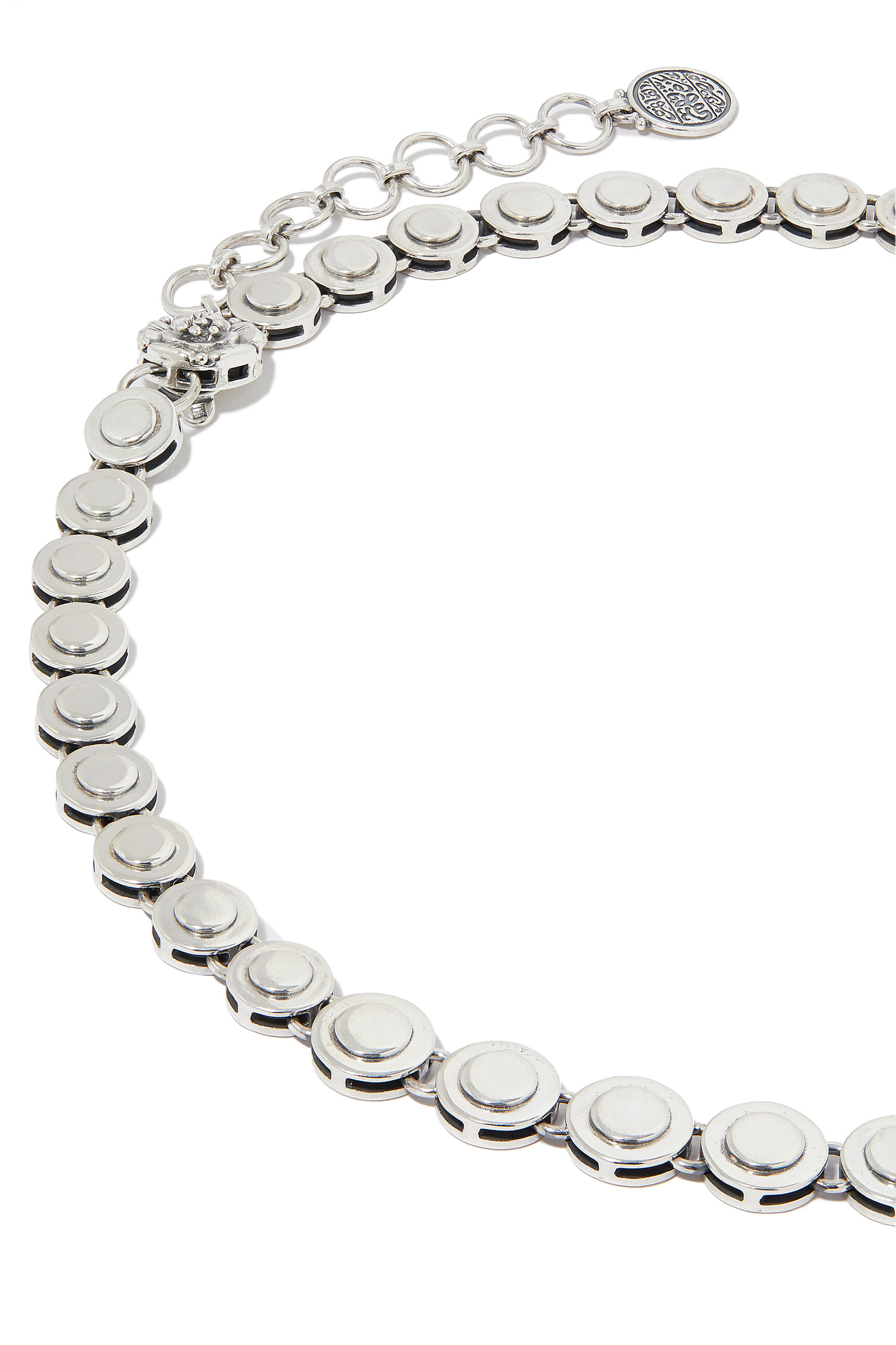 قلادة انديرمنت فضة إسترلينية وذهب أصفر عيار 18