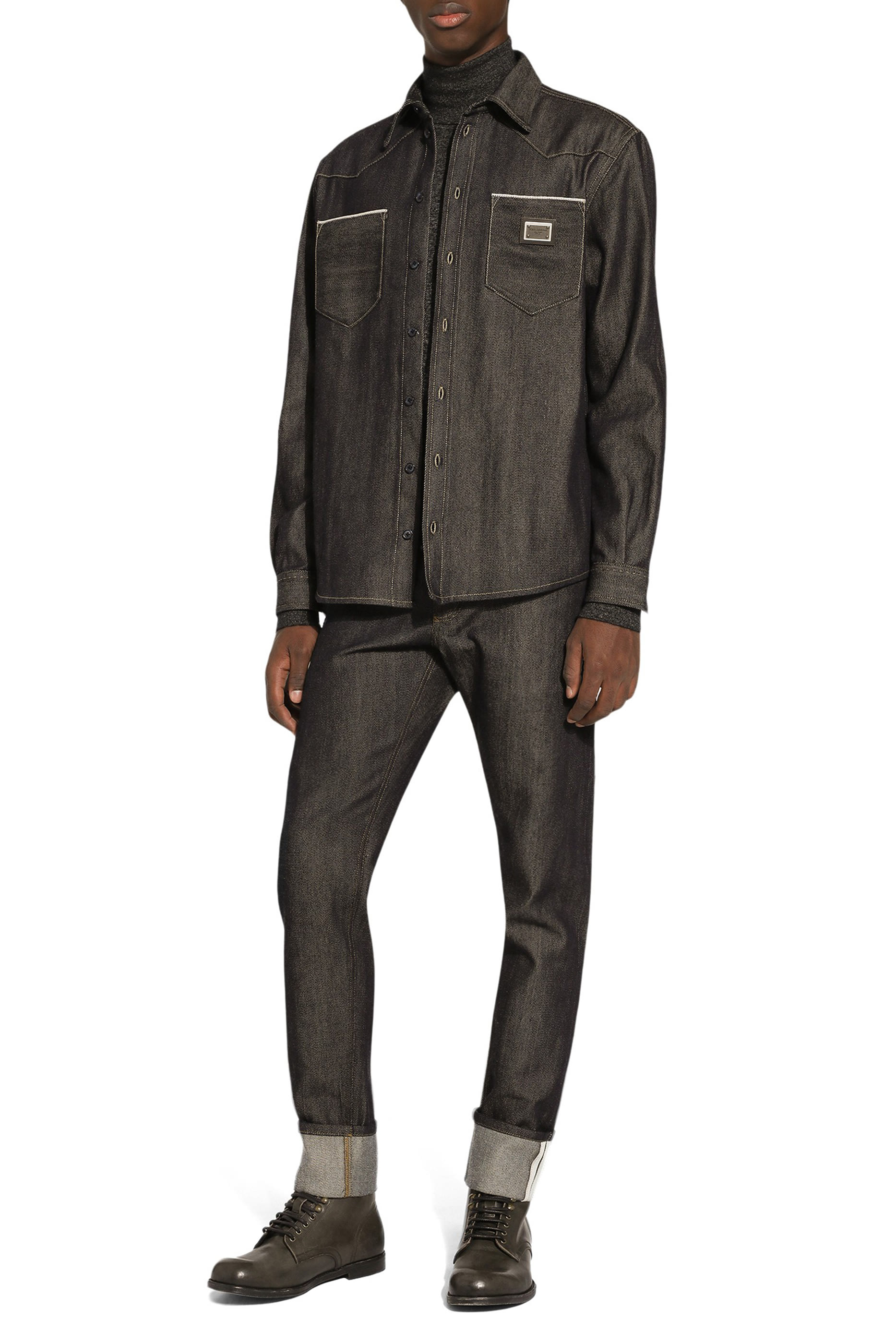 بنطال جينز بقصة عادية دنيم