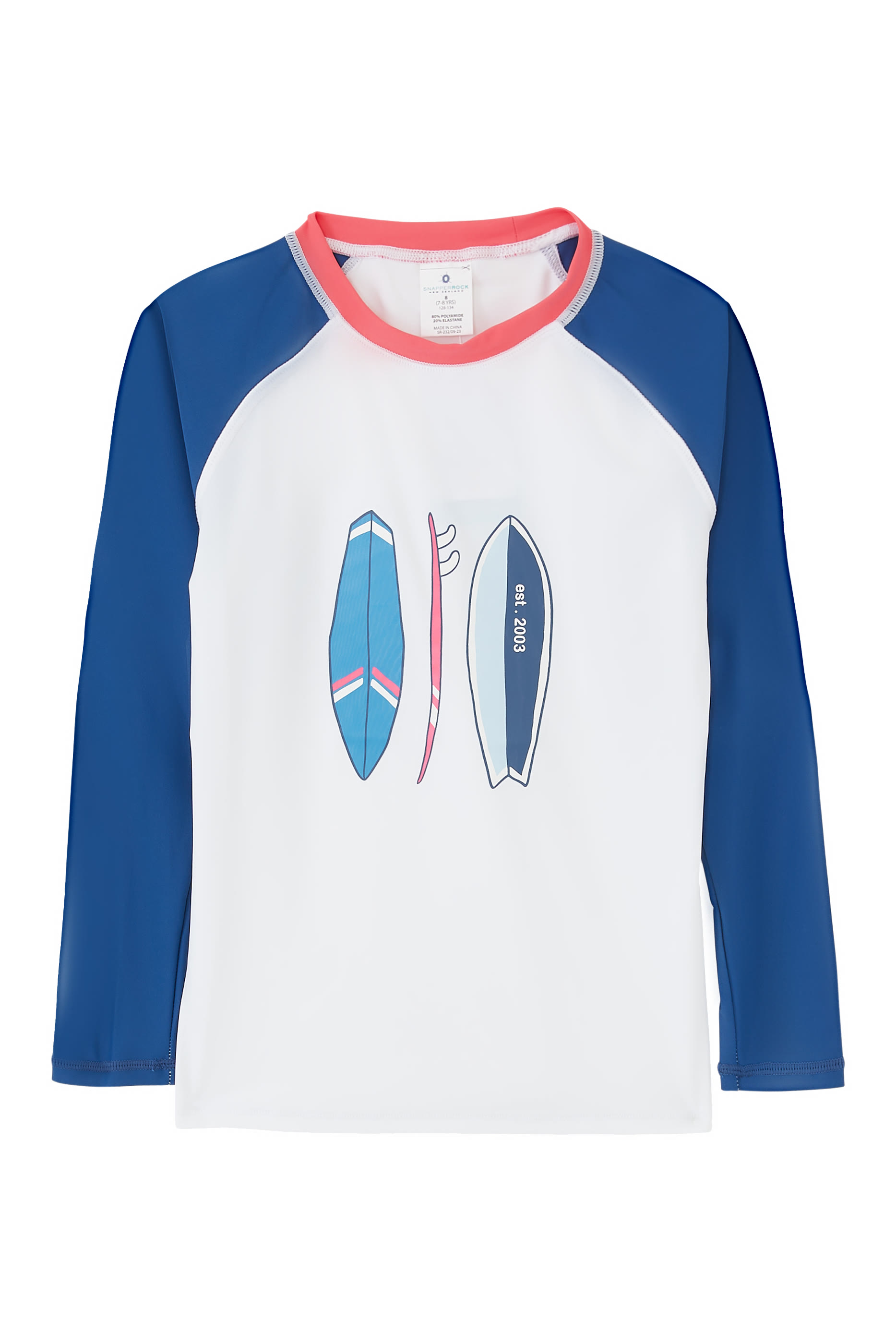 بلوزة روك ذا بورد واقية من الطفح الجلدي للأطفال بأكمام طويلة