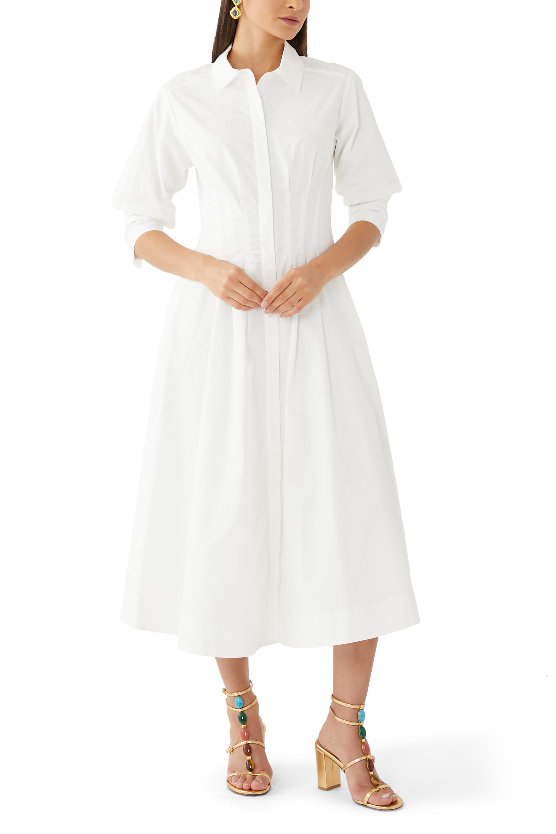 صندل شانتي 85 مرصع بالكريستال بكعب عريض جلد لامع