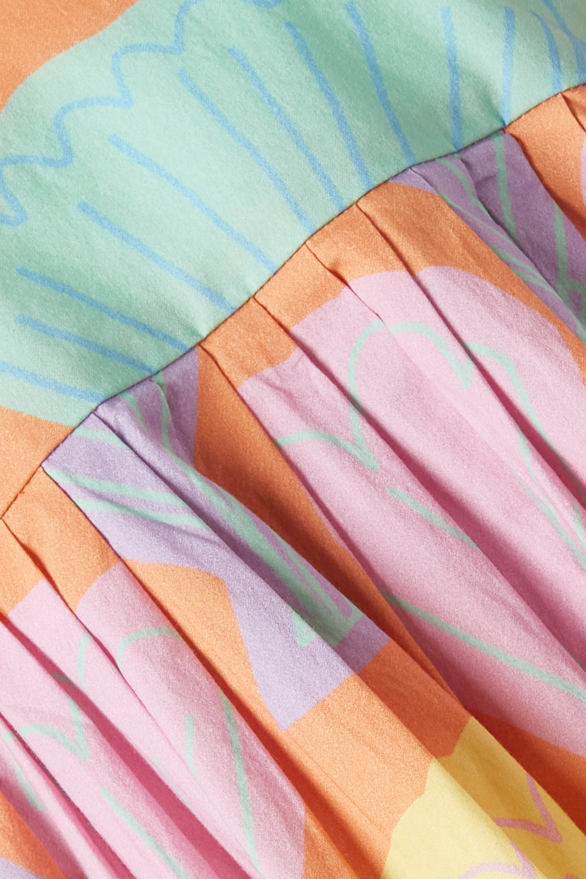 فستان للأطفال بنقشة صدف