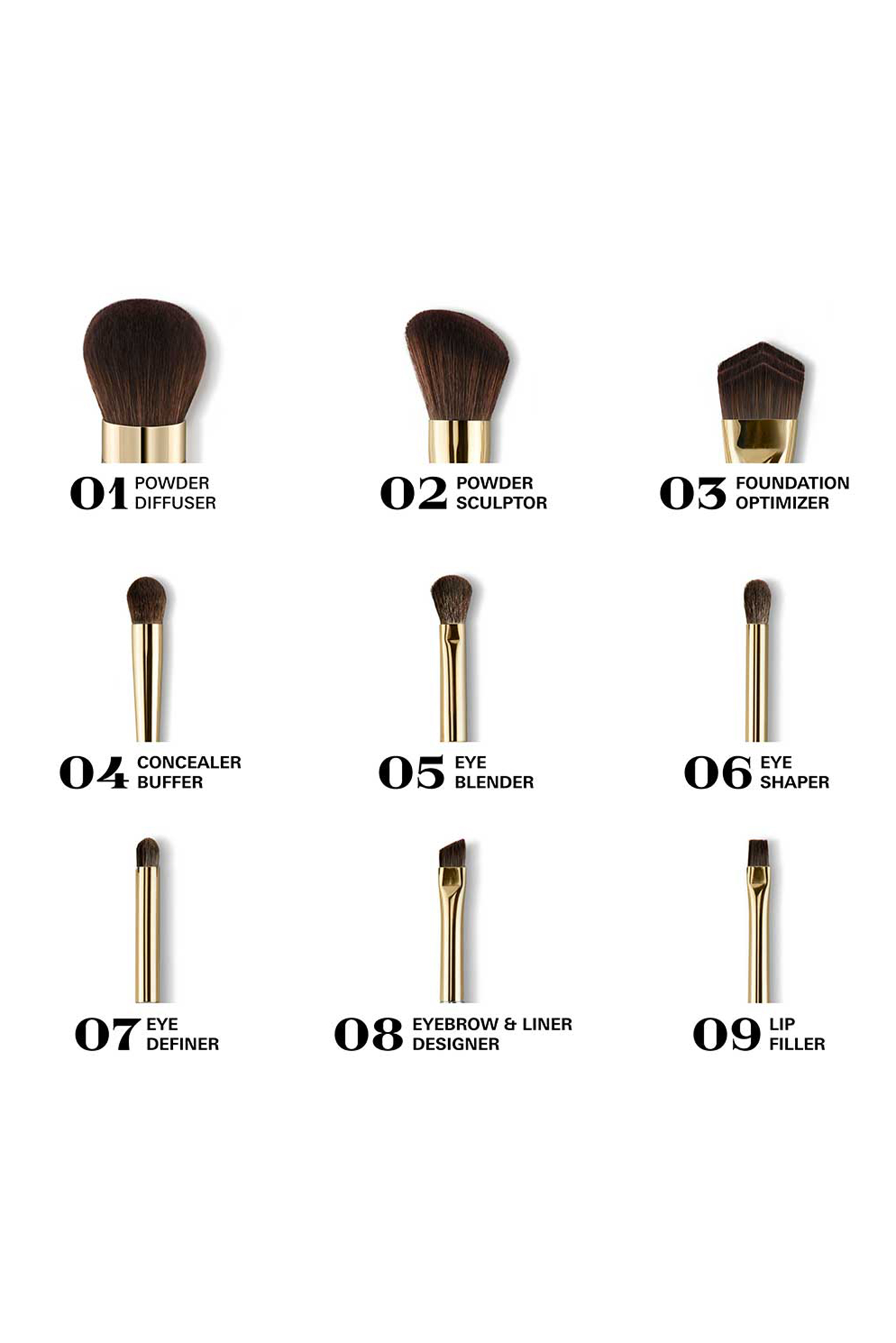 فرشاة رسم وتحديد للعيون والحواجب