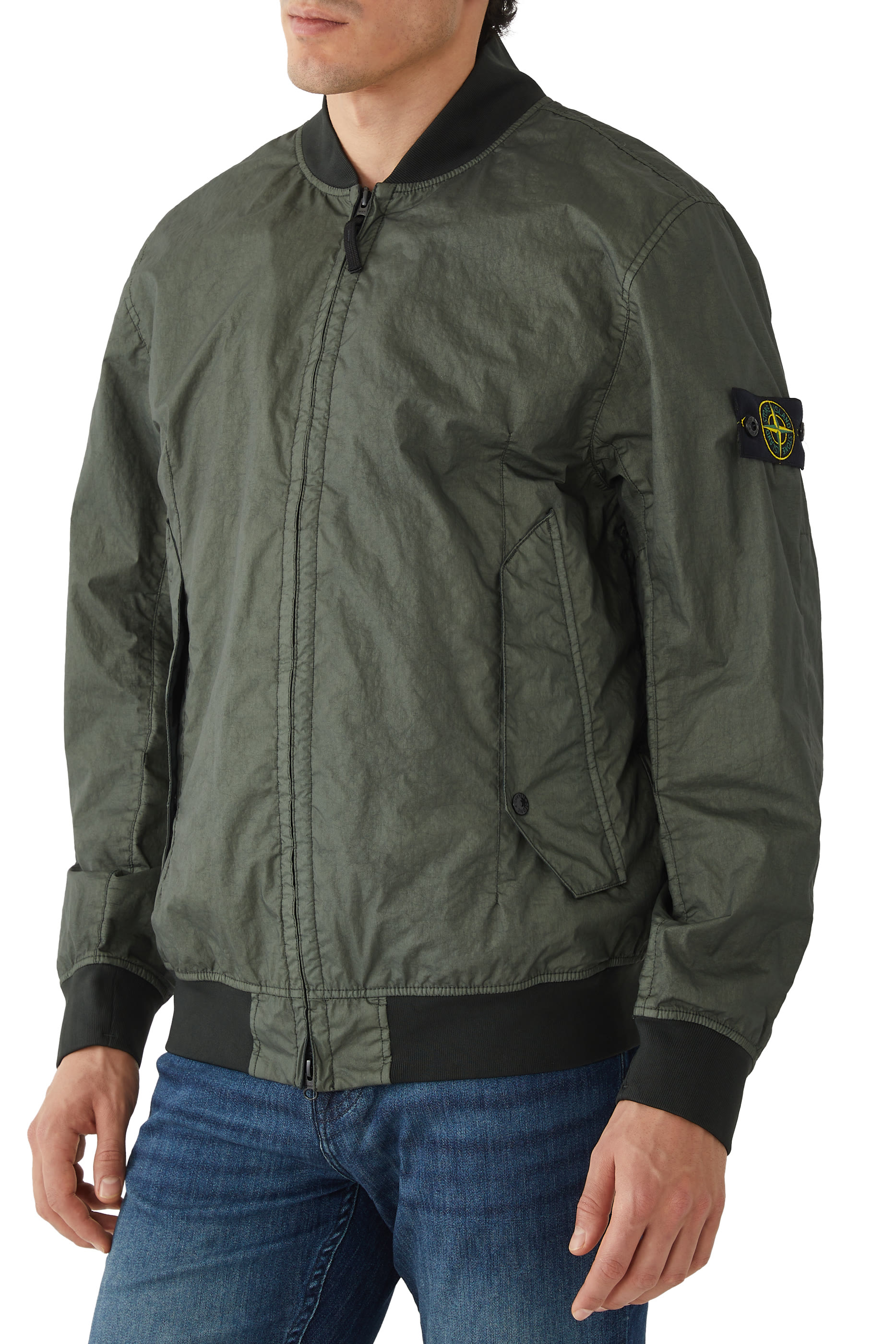 جاكيت بومبر ريبس مجعد