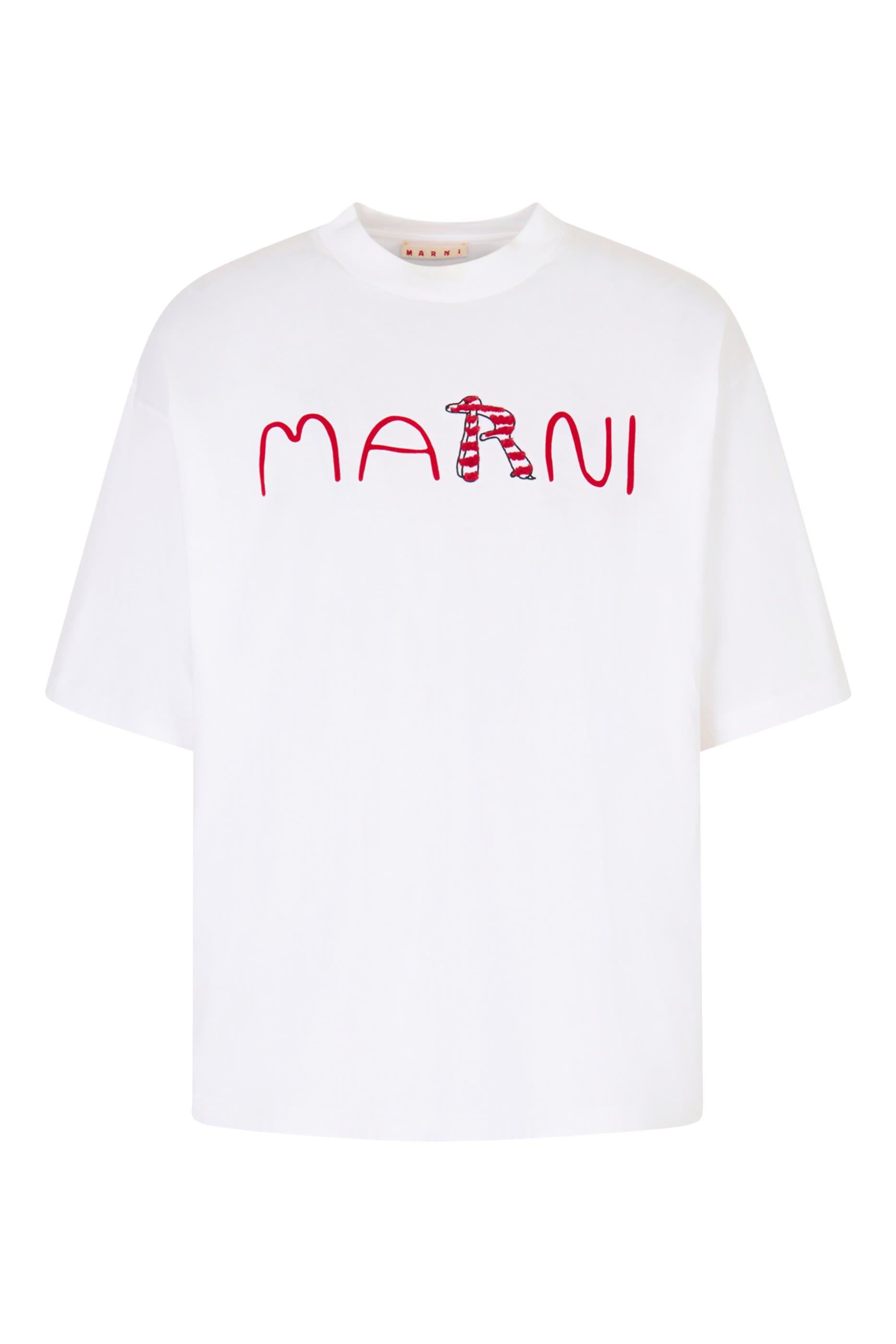 تيشيرت بحروف شعار الماركة بتصميم حيوانات مخملية