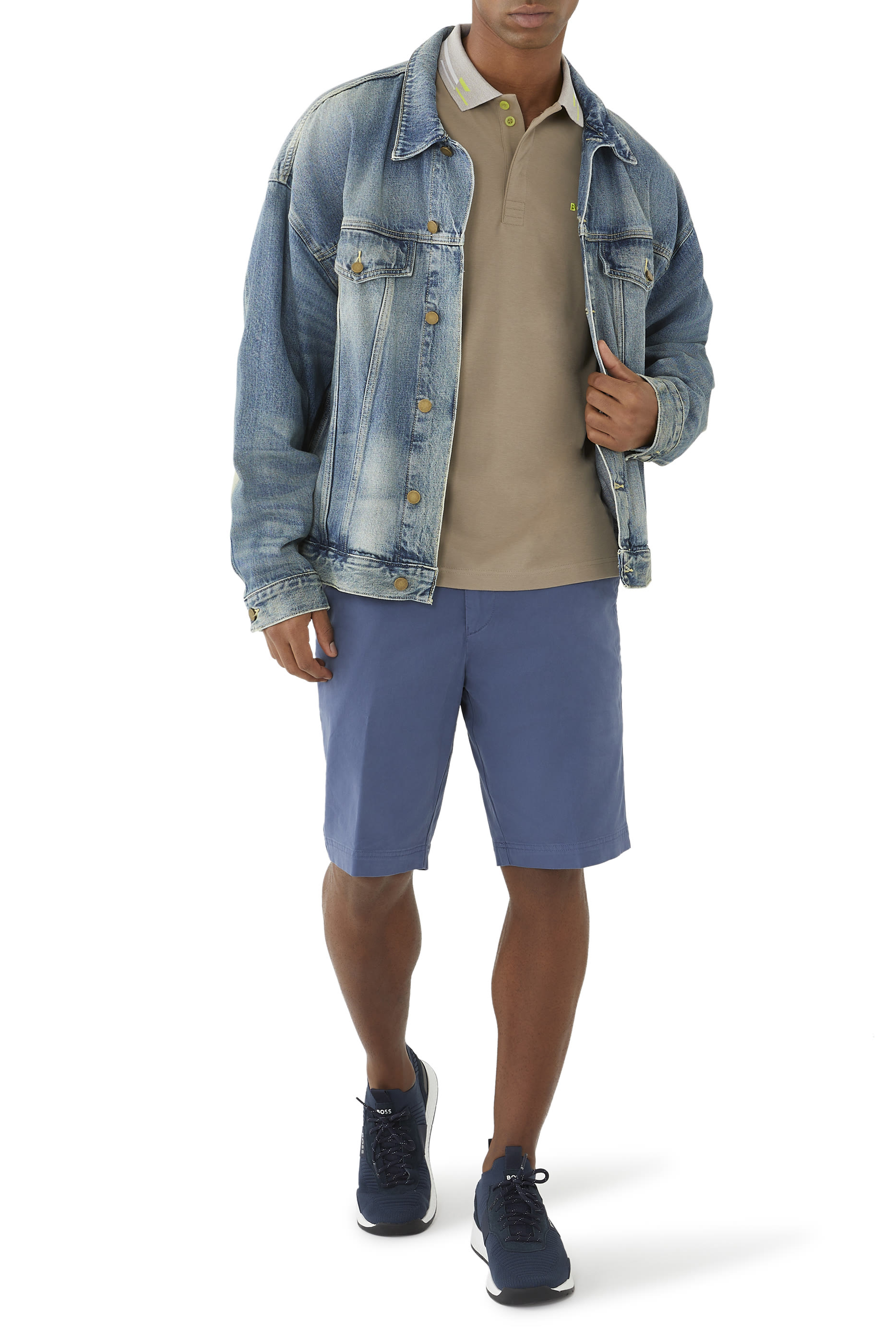 قميص بولو مطرز قطن