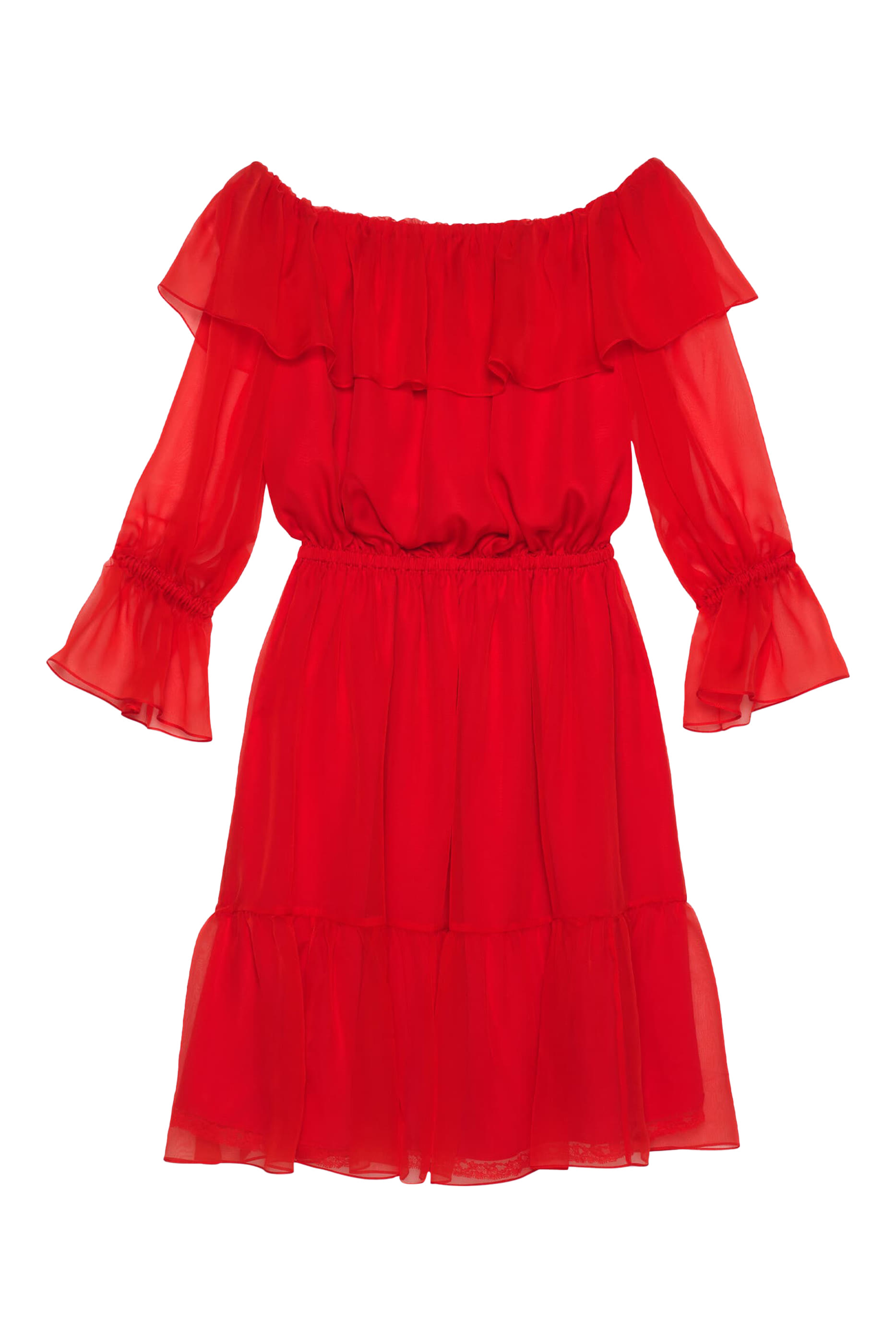 فستان حرير شيفون