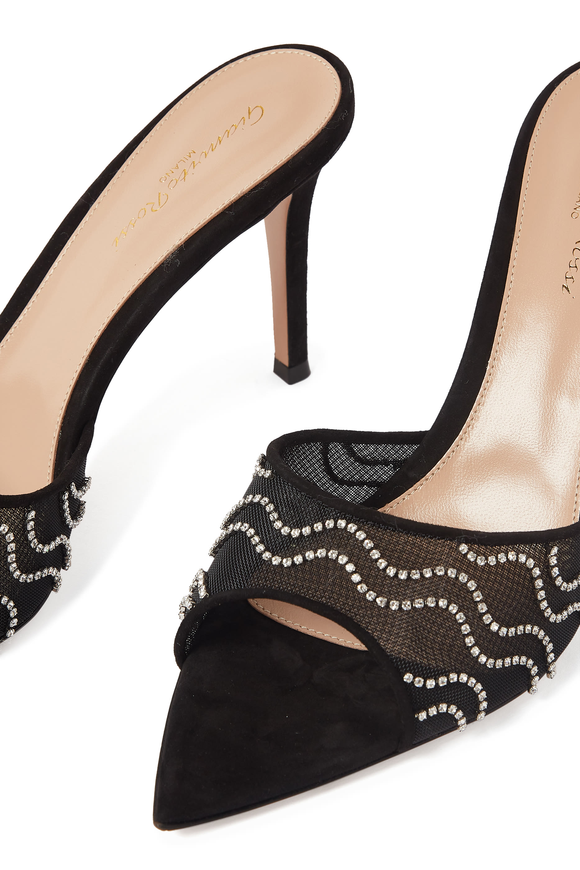  Crystal Embellished 100 Mules