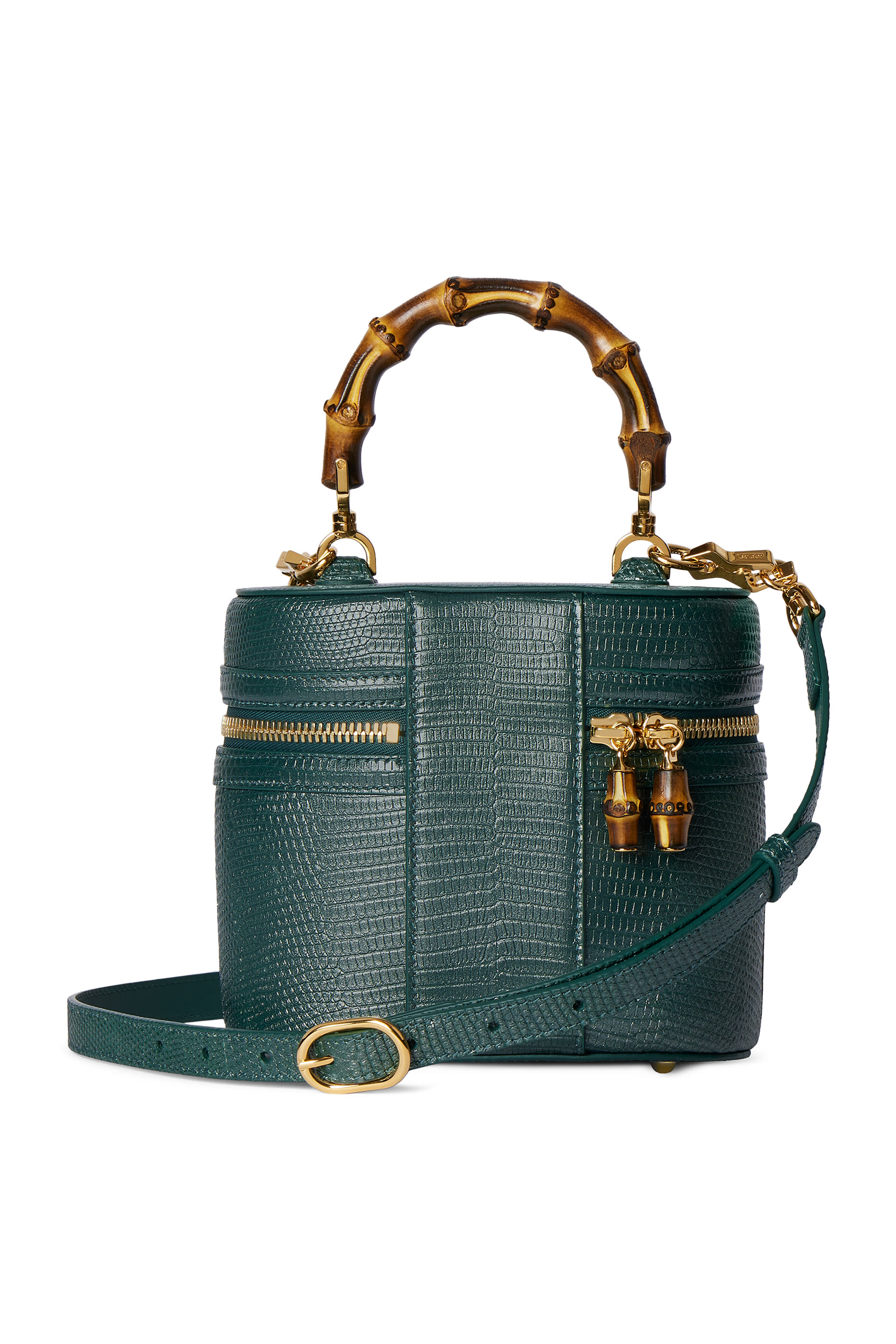 حقيبة مكياج صغيرة بيد بامبو