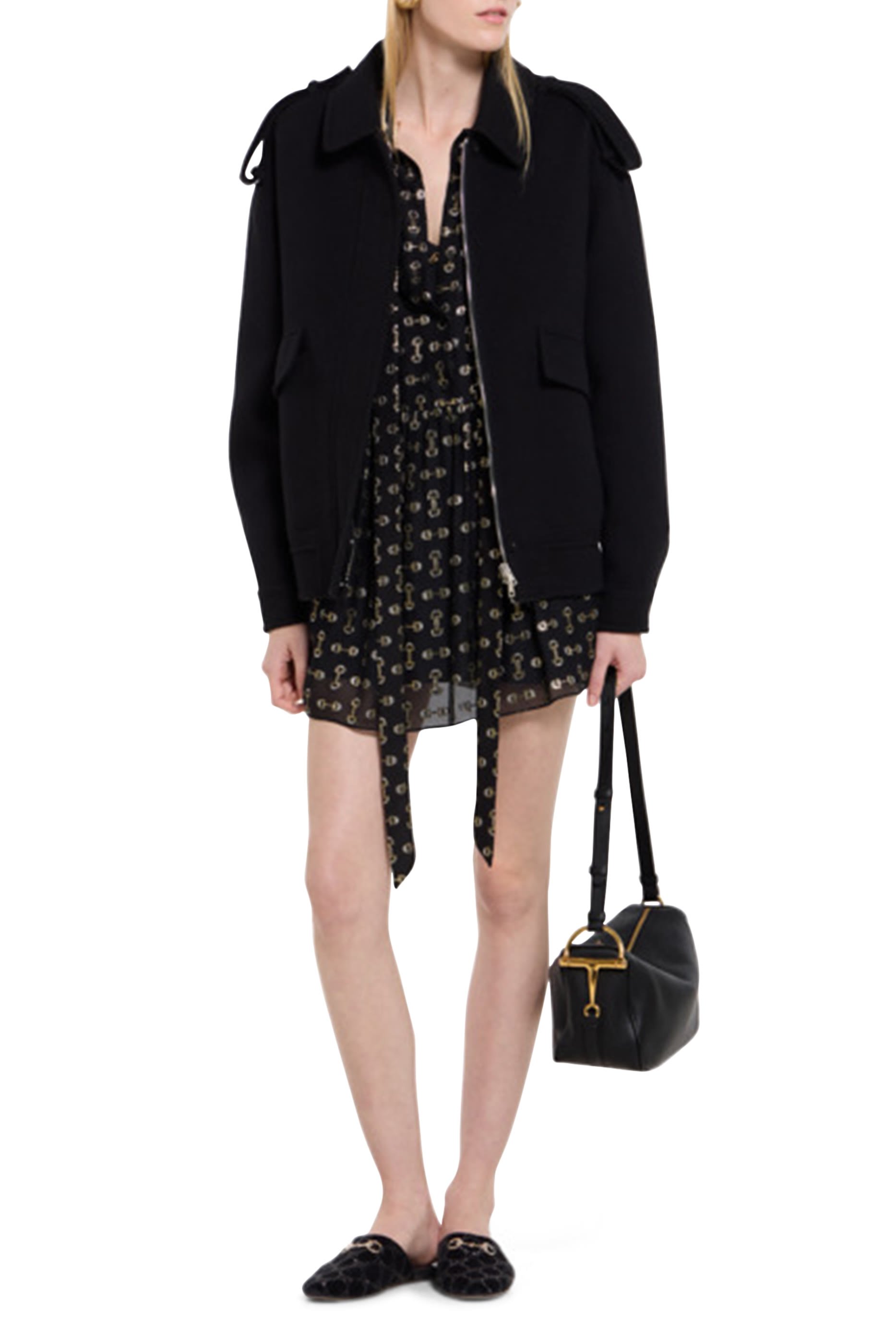 جاكيت بومبر حرير صوف