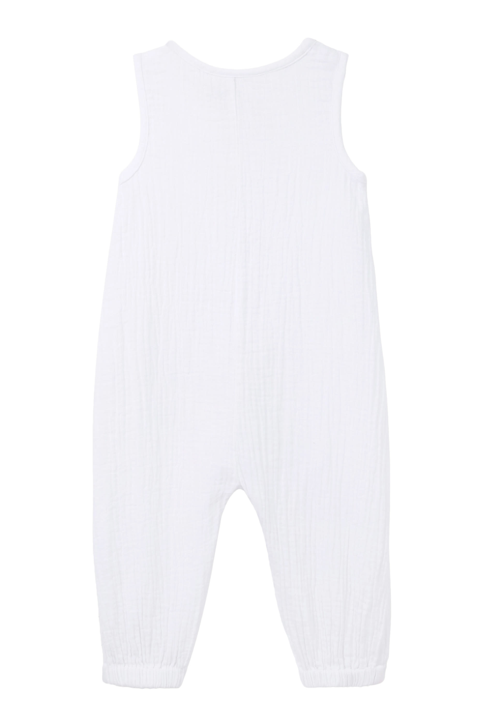 أفرول بلا أكمام قطن عضوي مجعد للأطفال