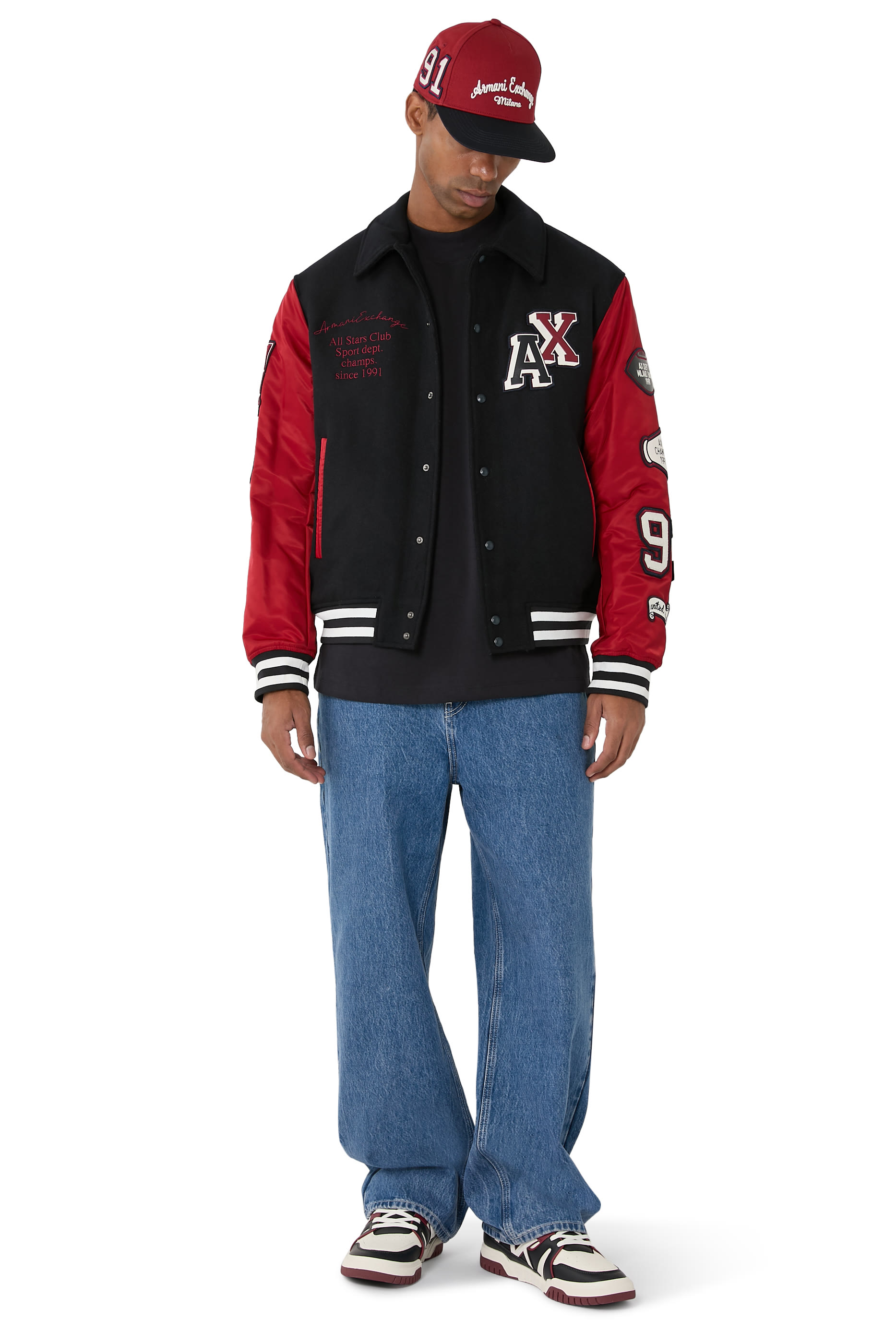  تيشيرت بقصة عادية مزين بشعارات الماركة مختلفة