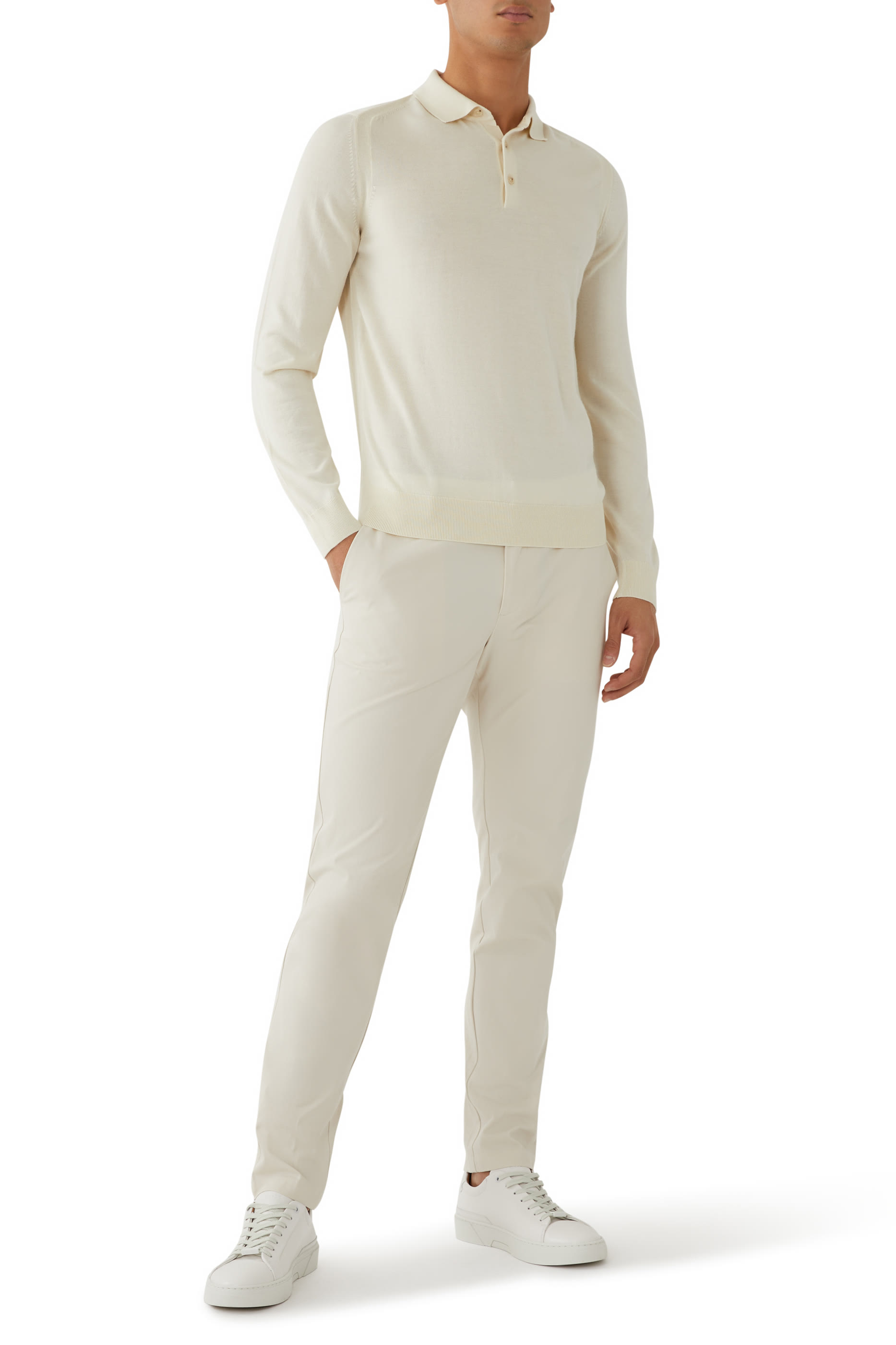 قميص بولو أل-أوفيو بأكمام طويلة