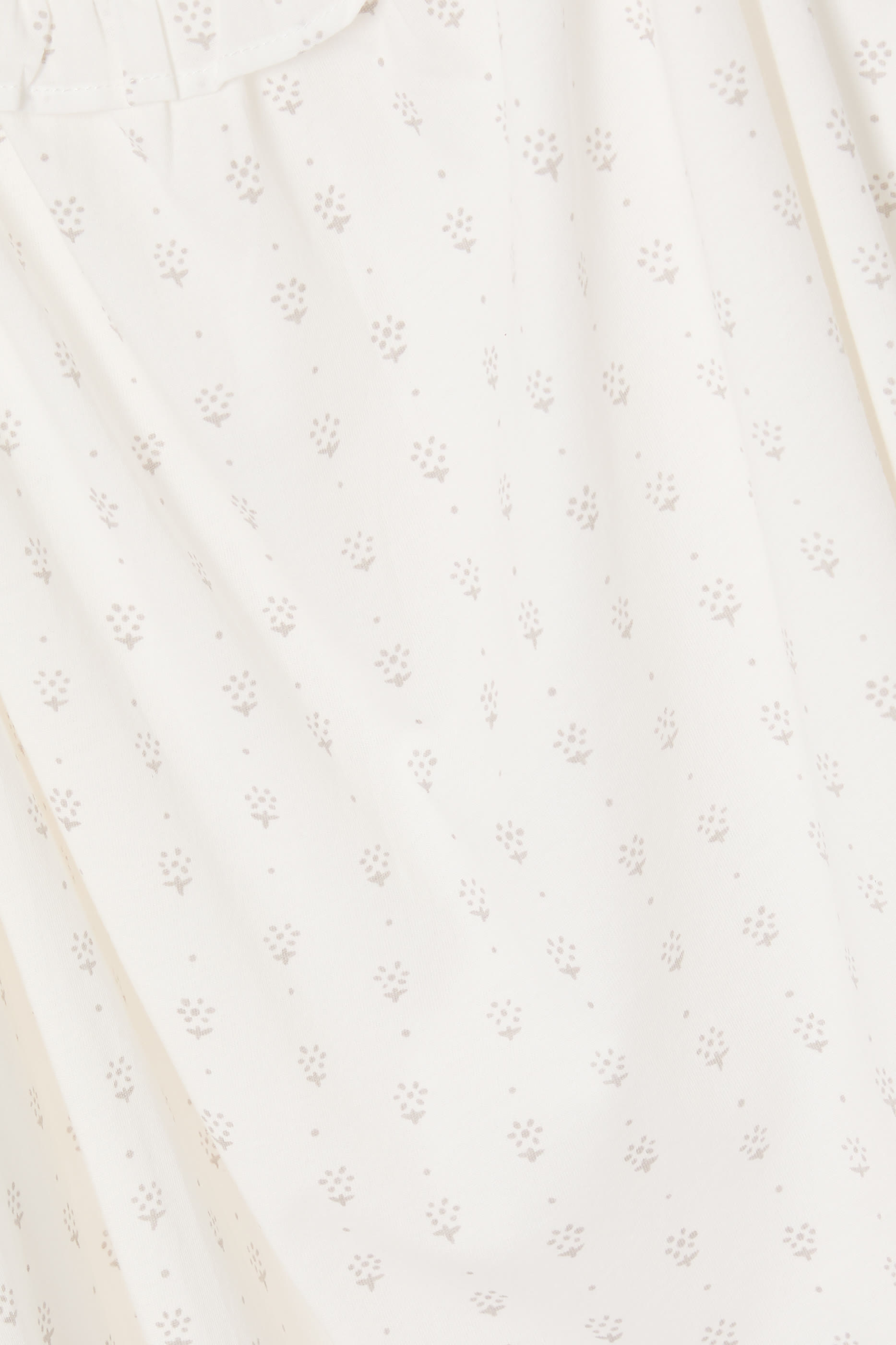 فستان نوم بزهور أقحوان بنقشة منقطة قطن بيما جيرسيه