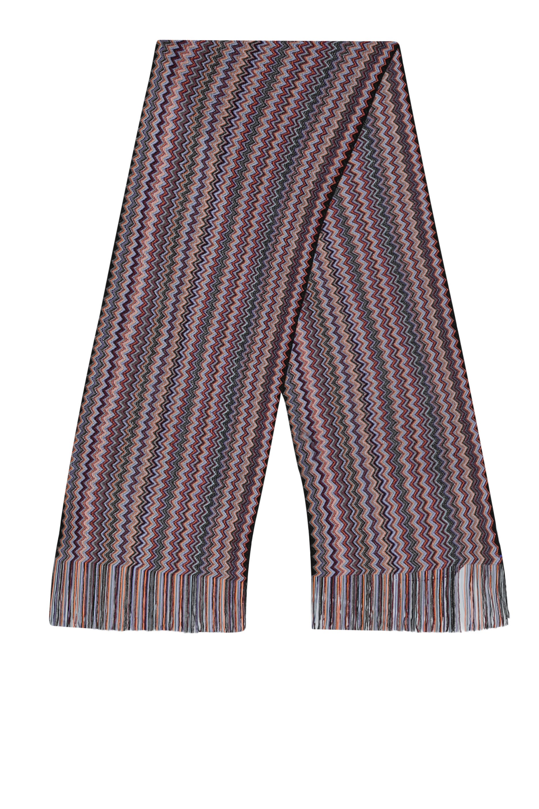 وشاح بنقشة خطوط متعرجة