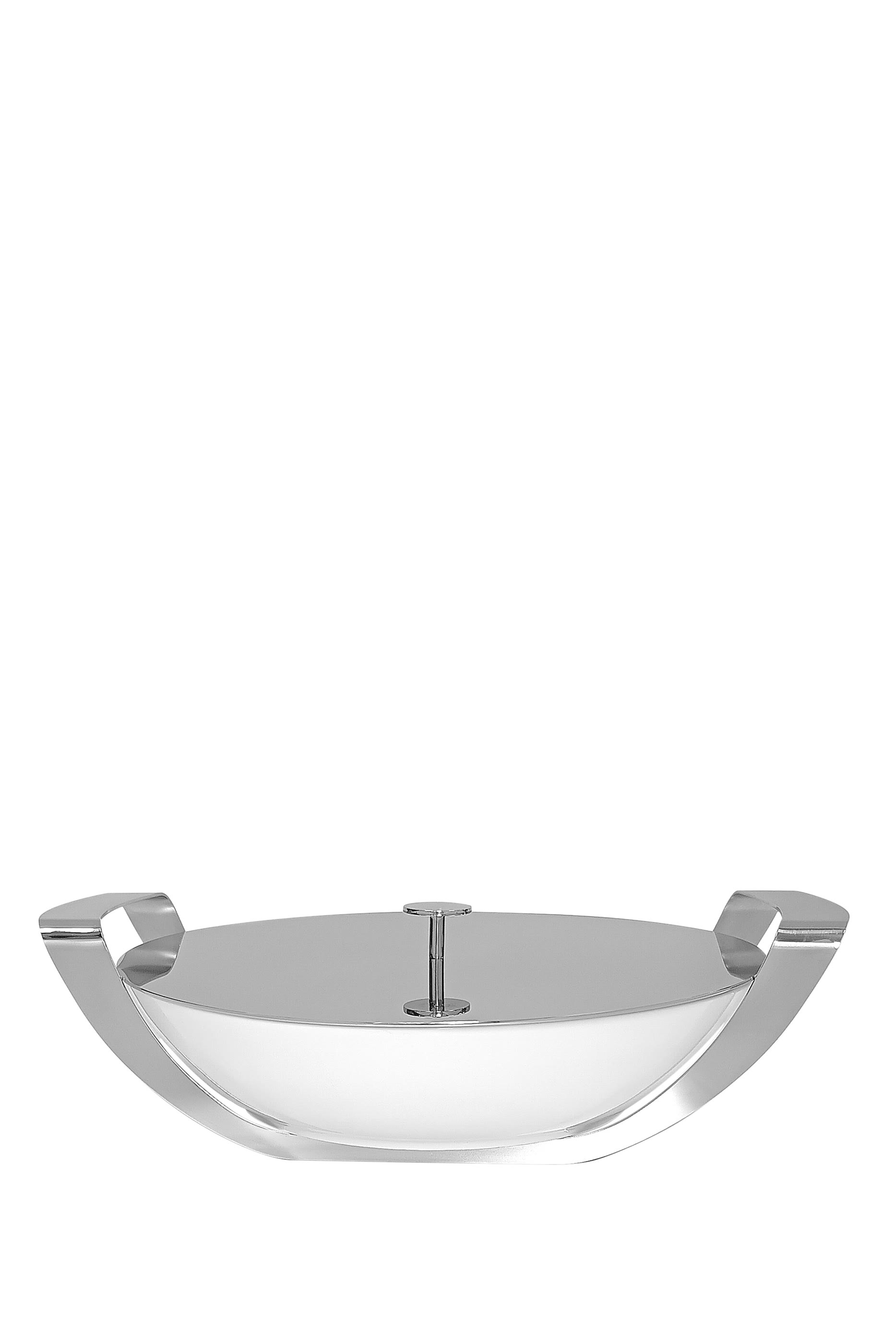 طبق مستدير بغطاء