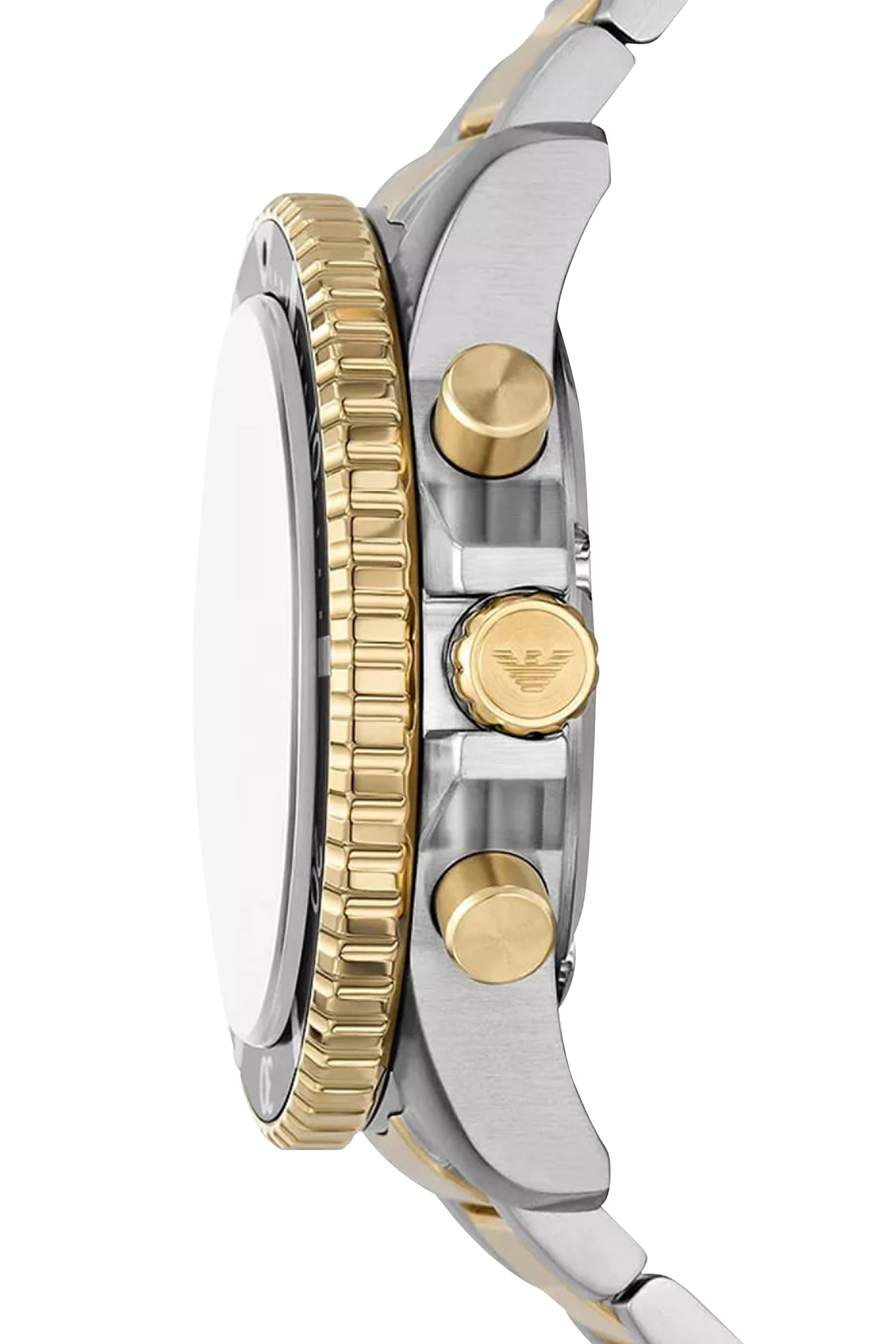 ساعة وورلد إكسبلورر كرونوغراف تعمل بالطاقة الشمسية بلونين ستانلس ستيل