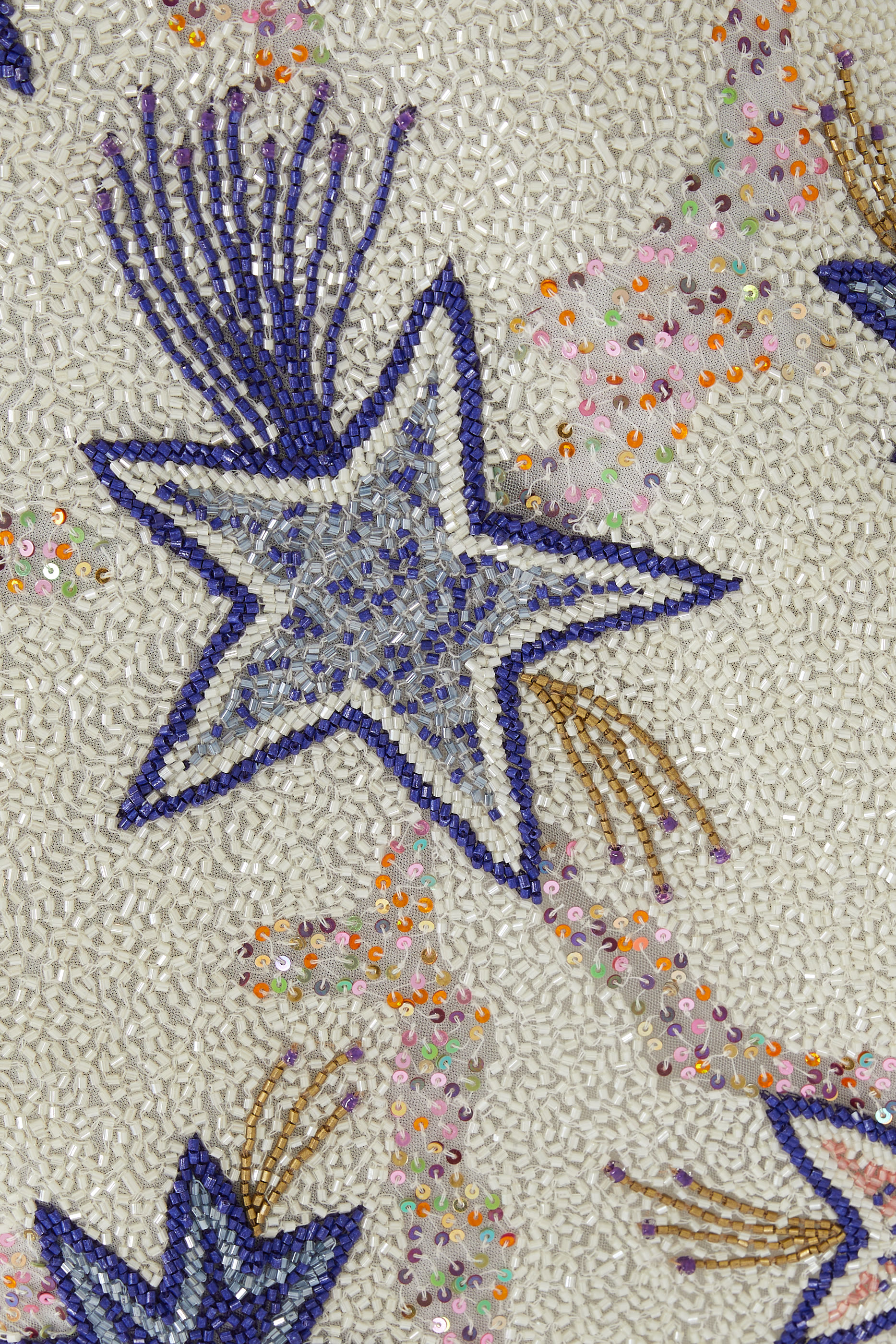 فستان زودياك طويل بخرز